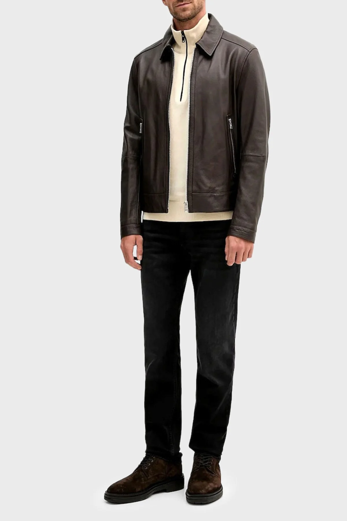 Boss Slim Fit Normal Bel Dar Paça Jeans Erkek Kot Pantolon 50546919 002 SİYAH - 1