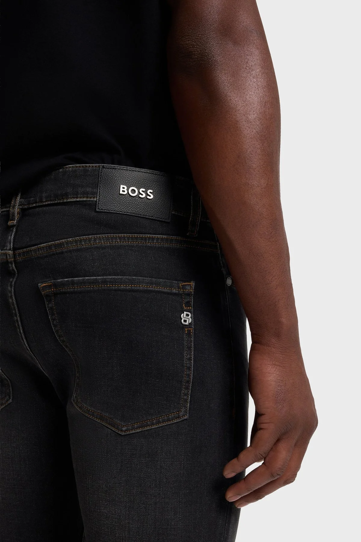 Boss Slim Fit Normal Bel Dar Paça Jeans Erkek Kot Pantolon 50564384 009 Siyah - 4
