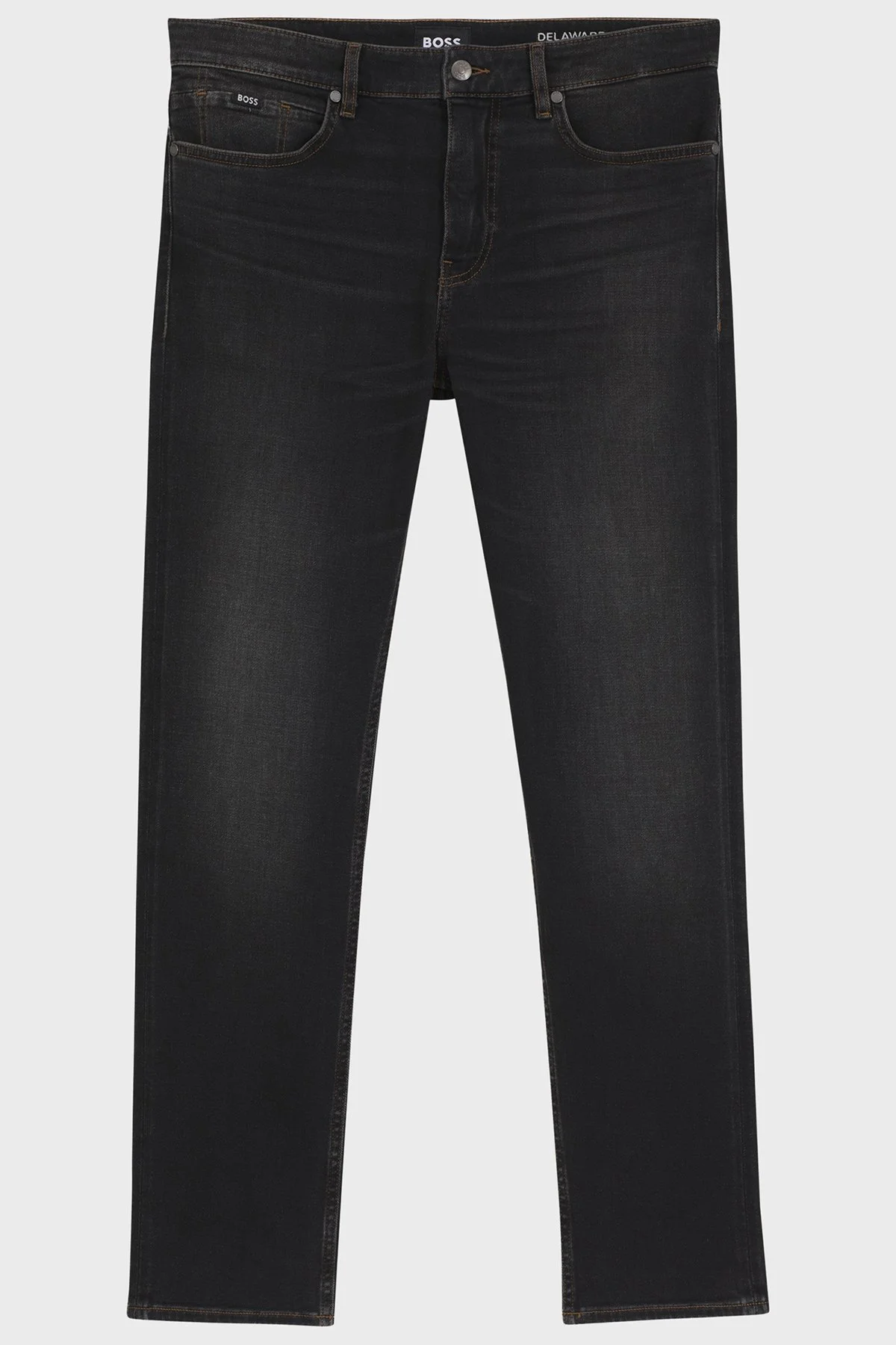 Boss Slim Fit Normal Bel Dar Paça Jeans Erkek Kot Pantolon 50564384 009 Siyah - 5