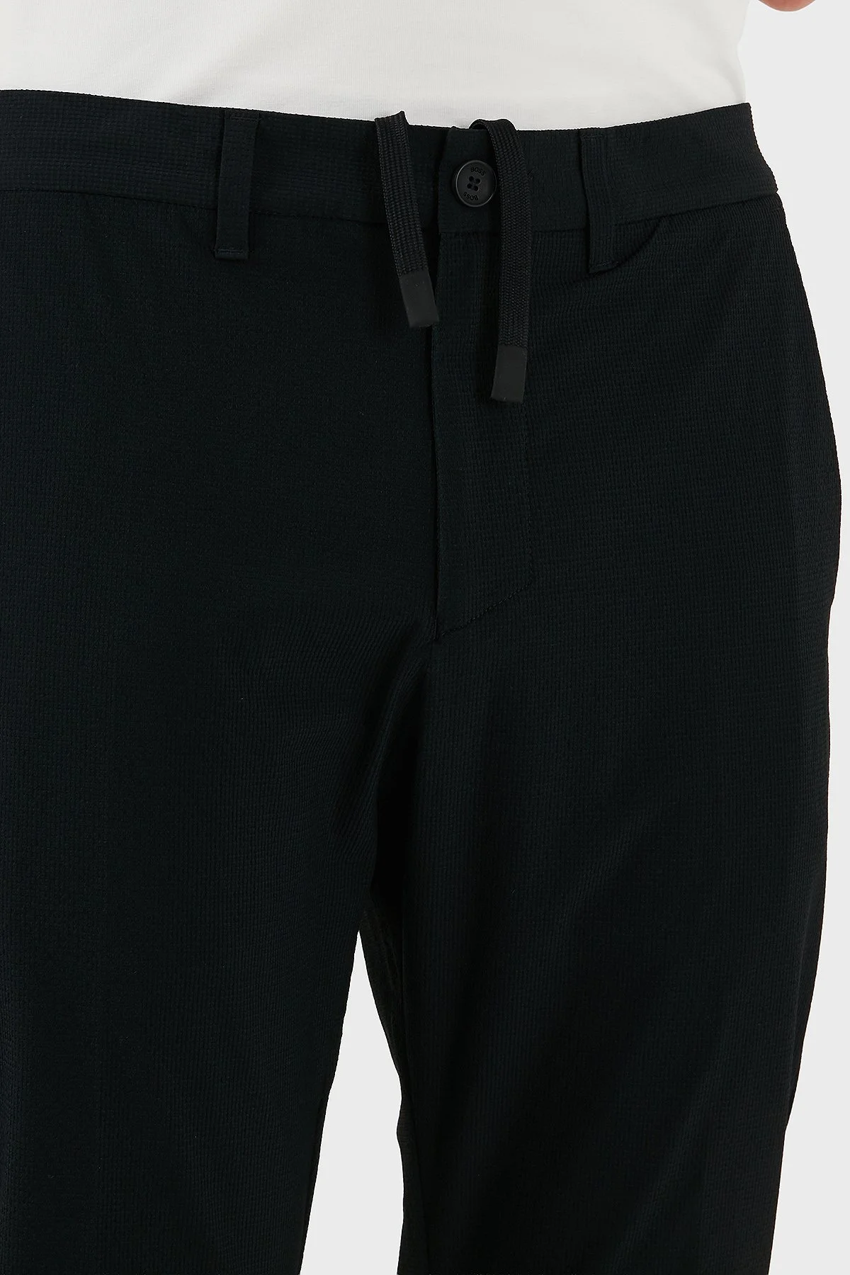 Boss Slim Fit Normal Bel Dar Paça Jogger Erkek Pantolon 50541372 001 SİYAH - 6