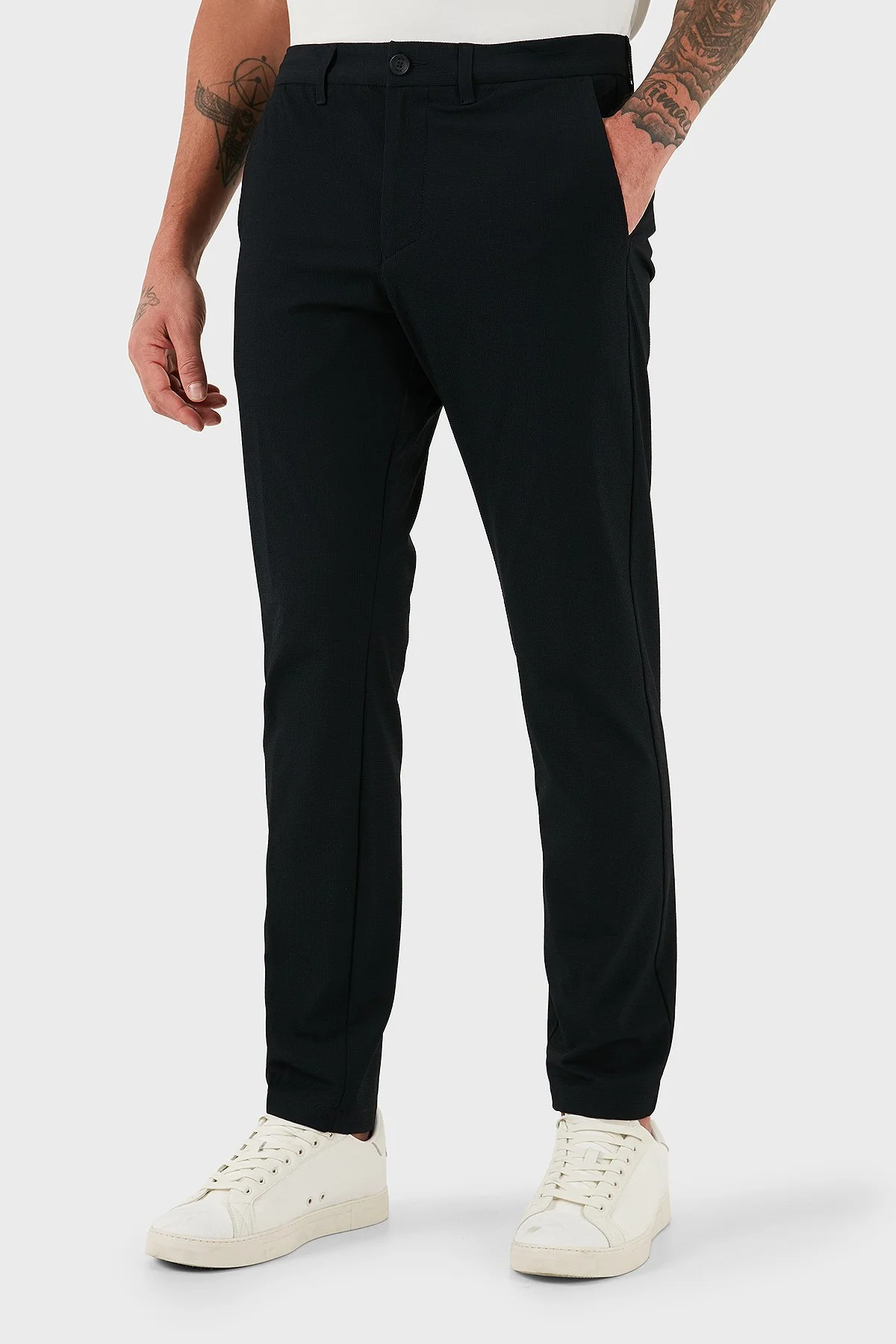 Boss Slim Fit Normal Bel Dar Paça Jogger Erkek Pantolon 50541372 001 SİYAH - 1