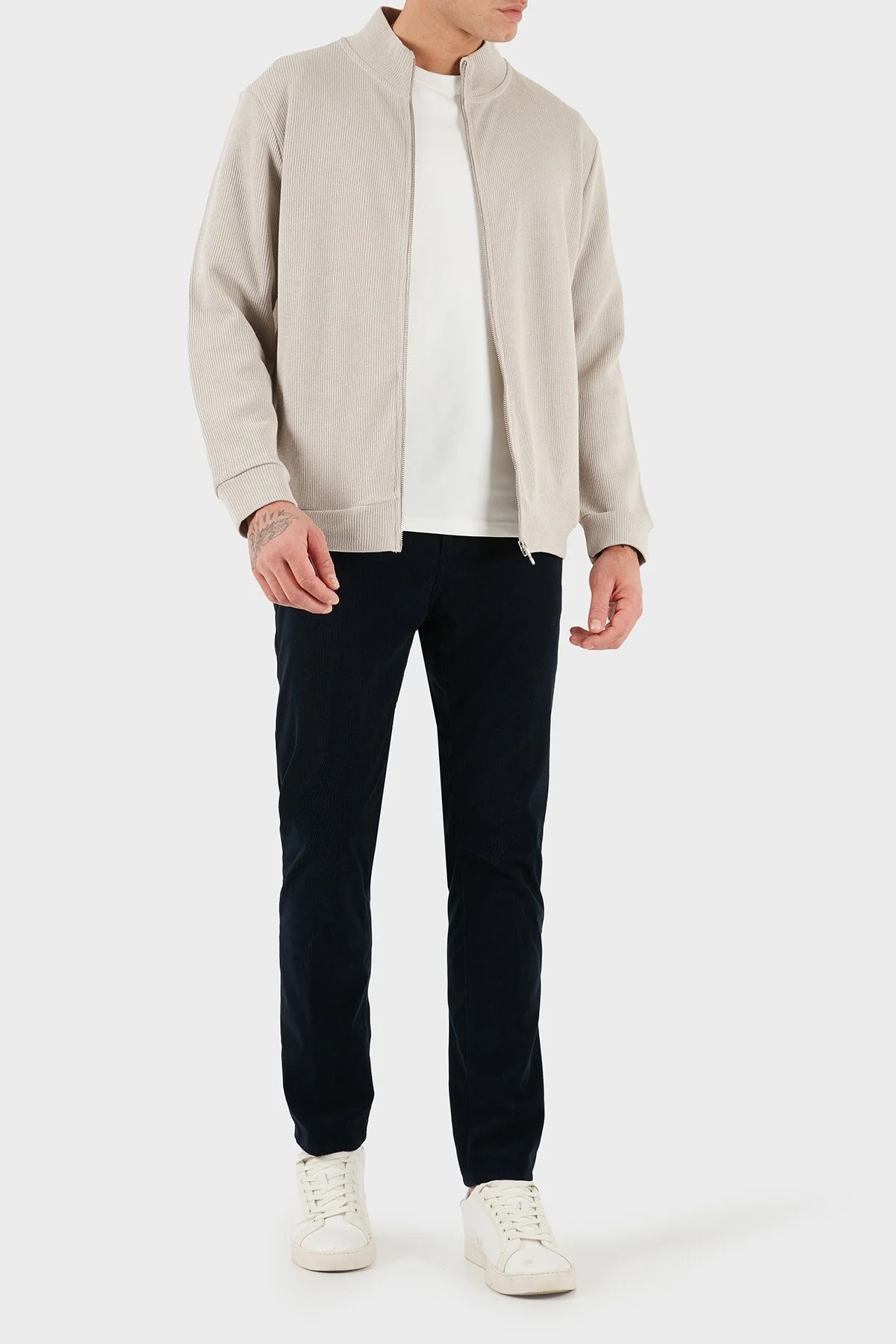 Boss Slim Fit Normal Bel Dar Paça Kadife Erkek Pantolon 50549468 404 LACİVERT - 2