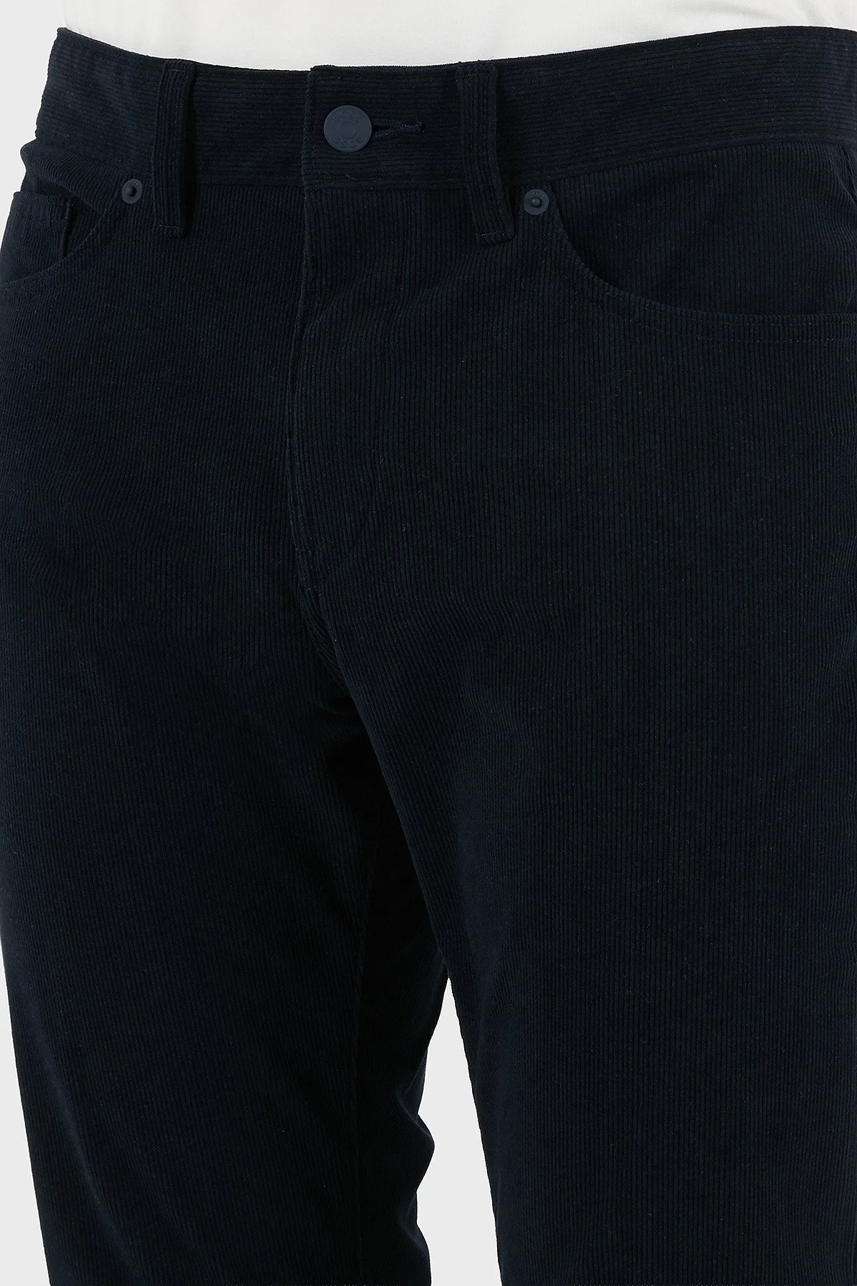 Boss Slim Fit Normal Bel Dar Paça Kadife Erkek Pantolon 50549468 404 LACİVERT - 6