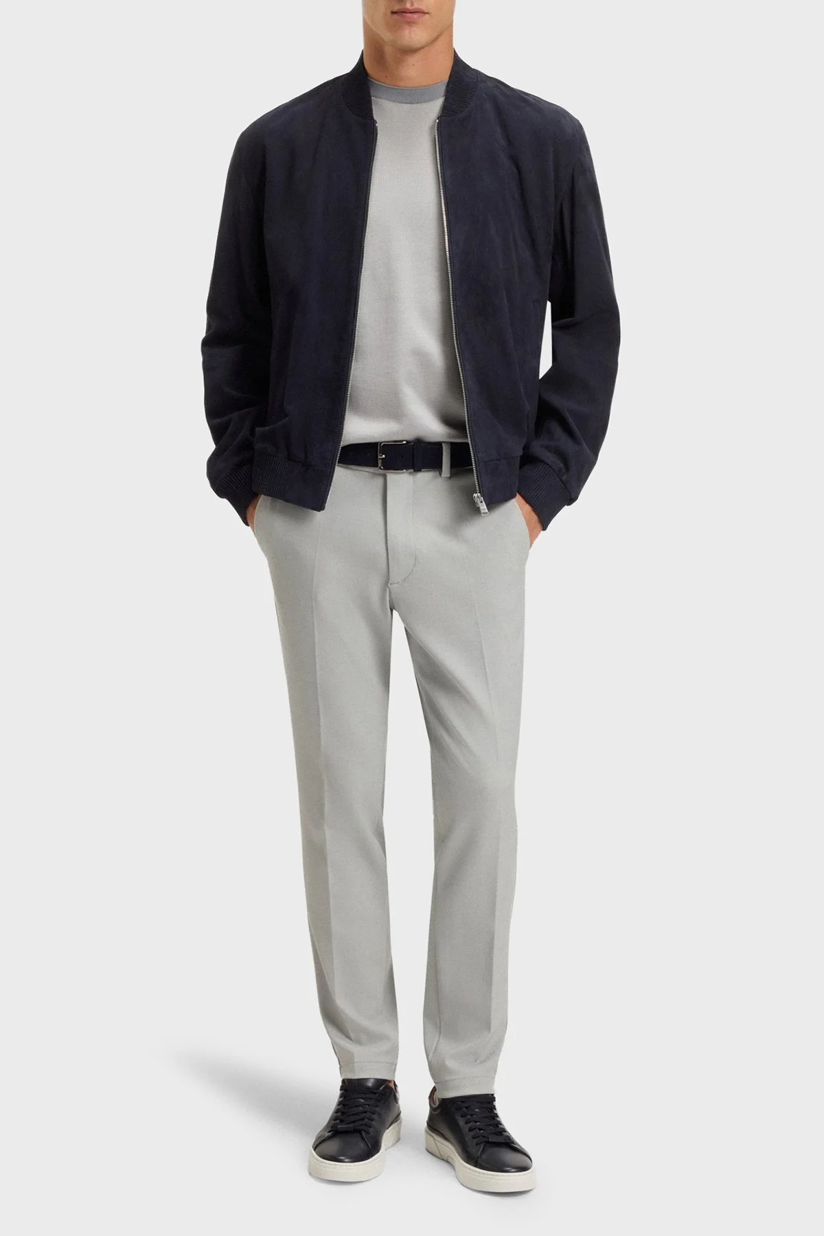 Boss Slim Fit Normal Bel Daralan Paça Kumaş Erkek Pantolon 50549473 047 AÇIK GRİ - 2