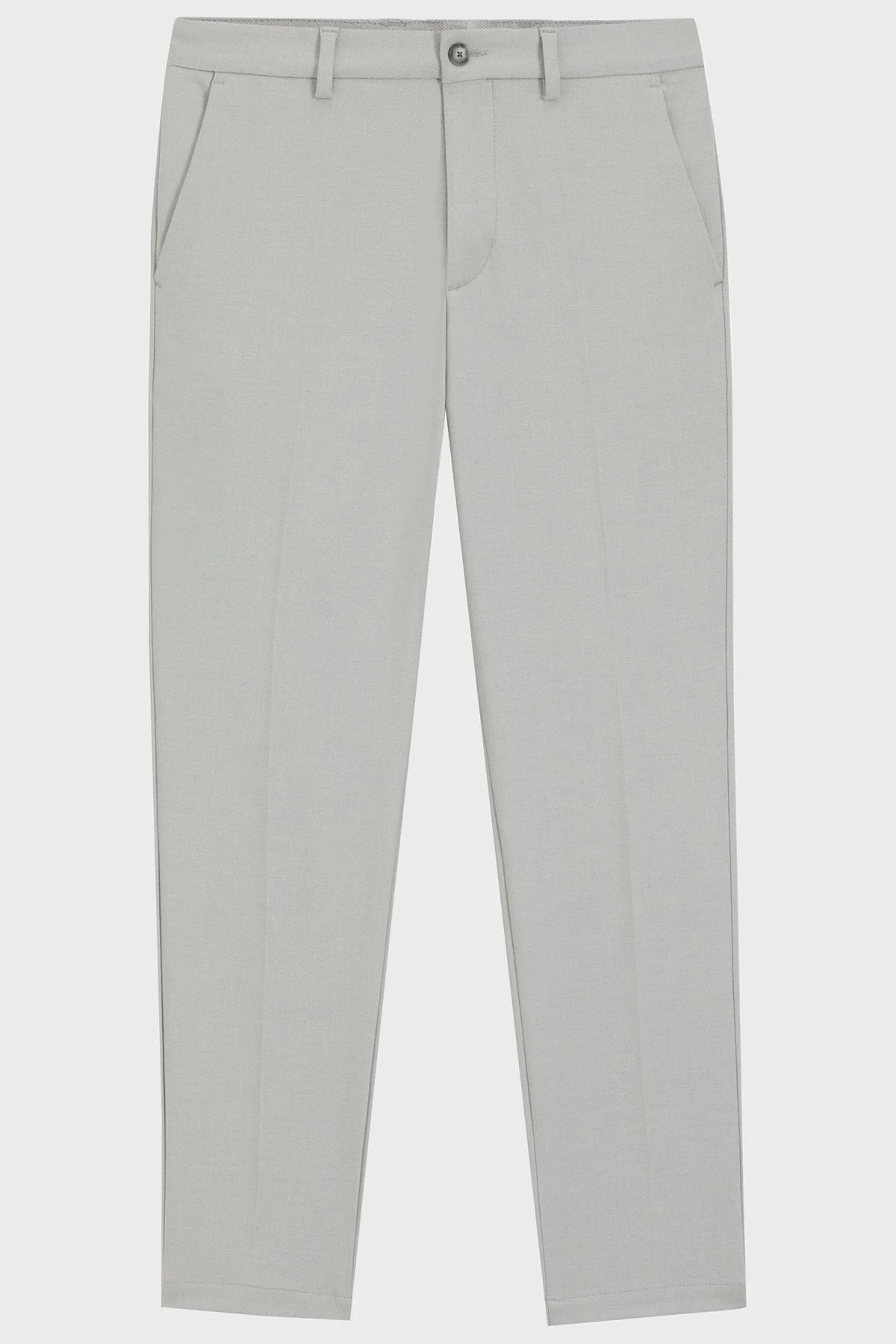 Boss Slim Fit Normal Bel Daralan Paça Kumaş Erkek Pantolon 50549473 047 AÇIK GRİ - 5