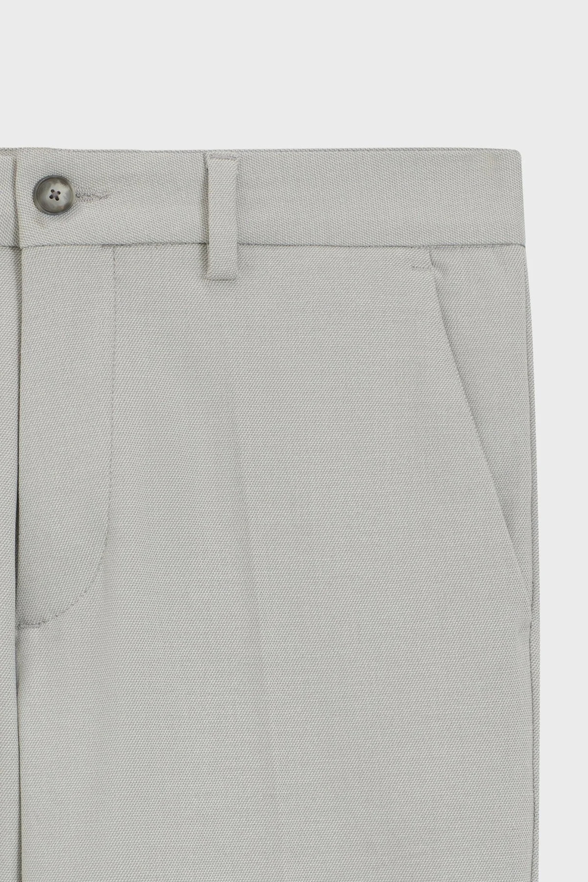 Boss Slim Fit Normal Bel Daralan Paça Kumaş Erkek Pantolon 50549473 047 AÇIK GRİ - 6