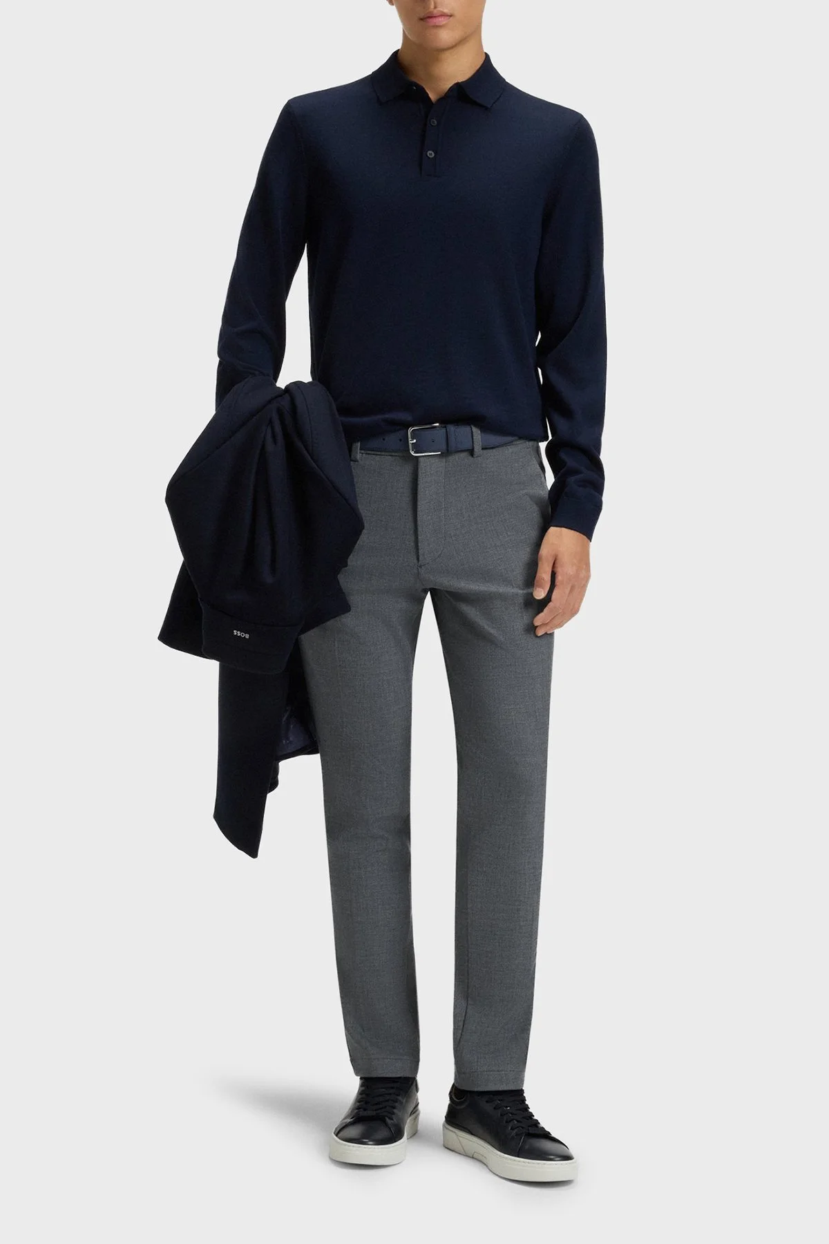 Boss Slim Fit Normal Bel Daralan Paça Kumaş Erkek Pantolon 50549473 404 LACİVERT - 2