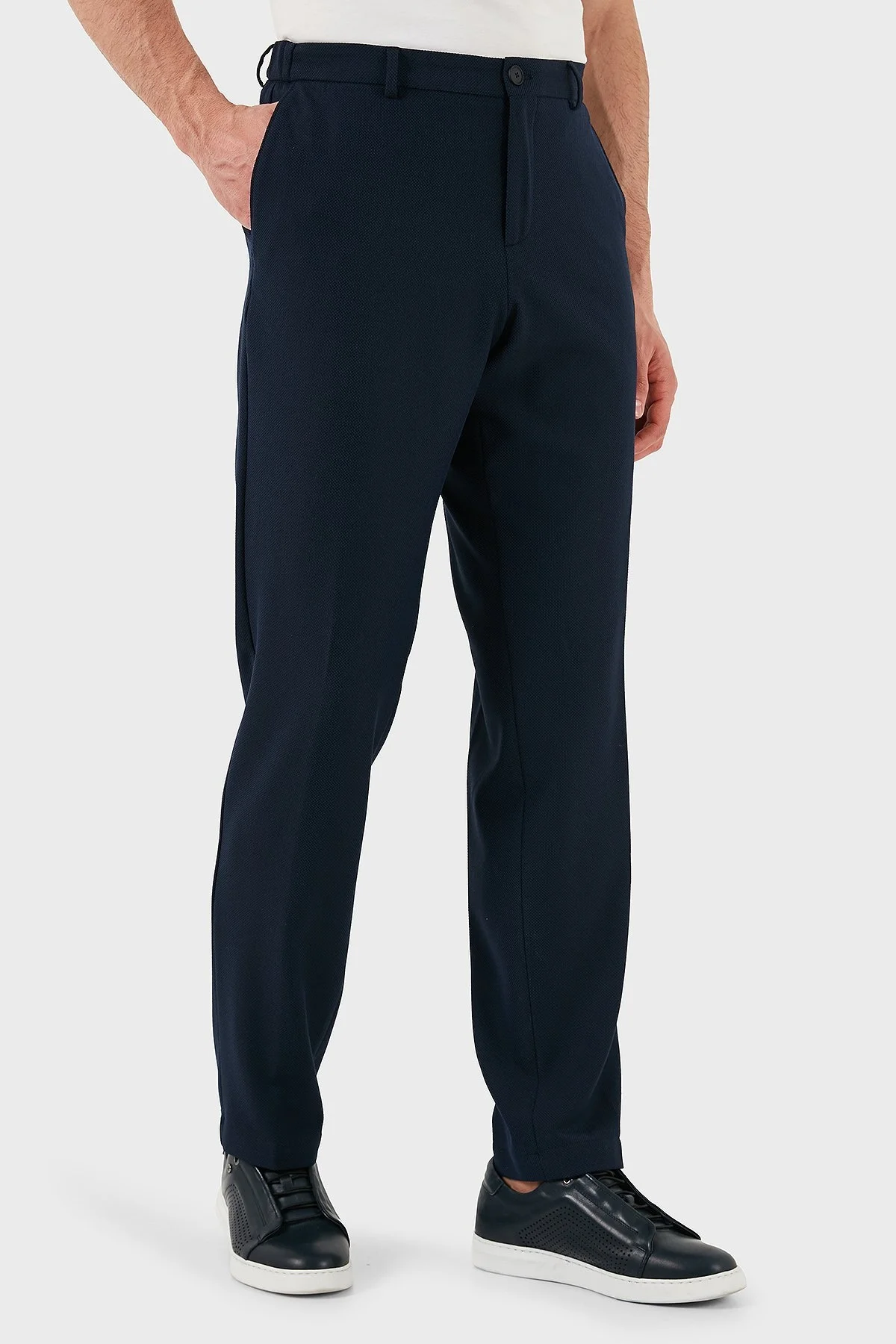 Boss Slim Fit Normal Bel Düz Paça Erkek Pantolon 50534603 404 LACİVERT - 1