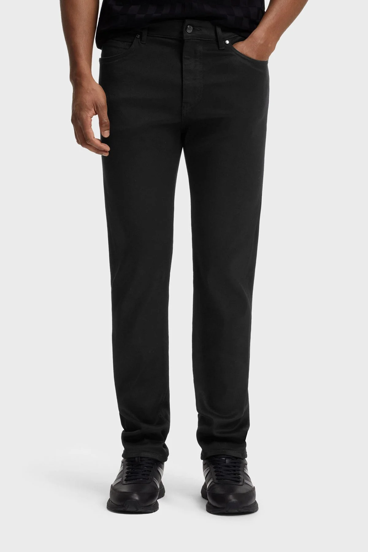 Boss Slim Fit Normal Bel Düz Paça Erkek Pantolon 50560463 001 Siyah - 1