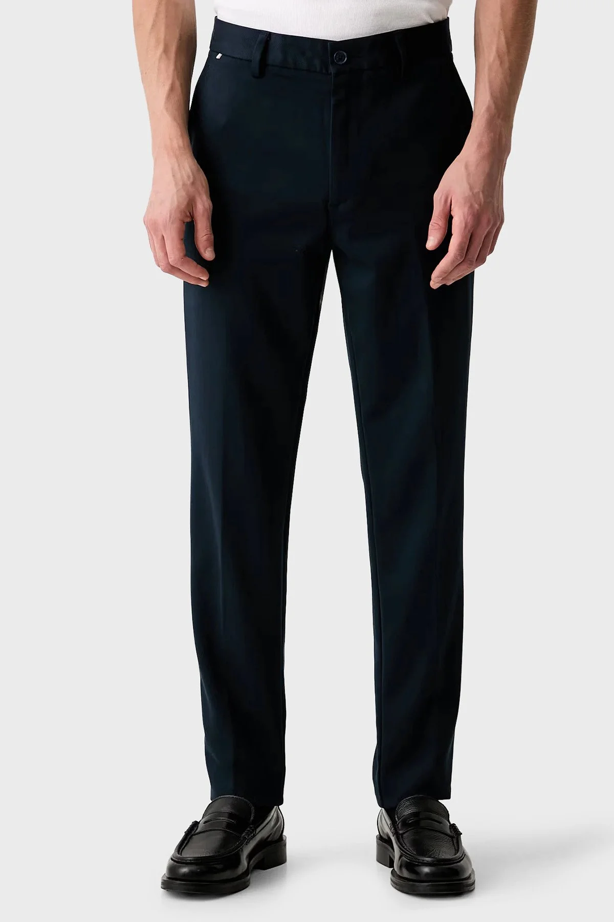 Boss Slim Fit Normal Bel Düz Paça Erkek Pantolon 50564345 404 Lacivert - 1