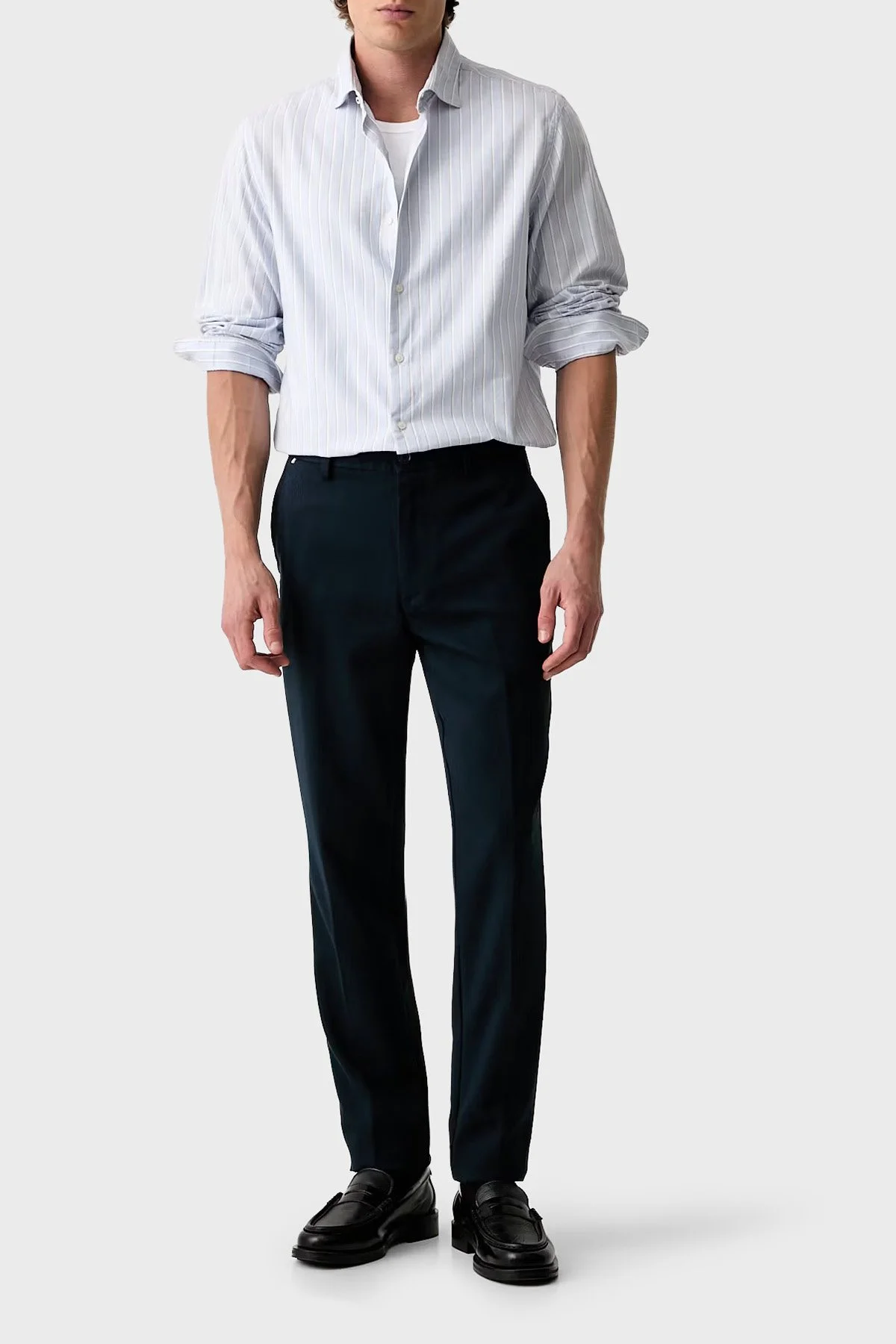 Boss Slim Fit Normal Bel Düz Paça Erkek Pantolon 50564345 404 Lacivert - 2