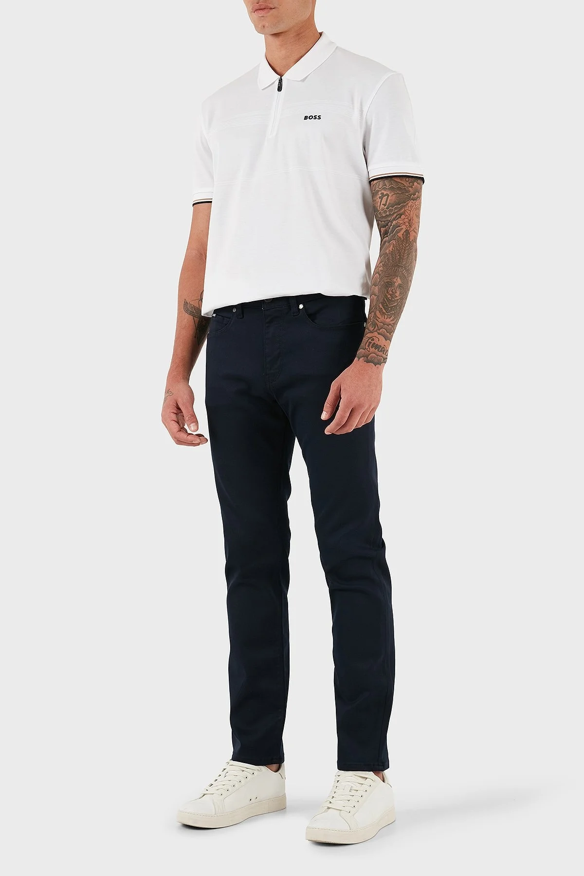 Boss Slim Fit Normal Bel Düz Paça Jeans Erkek Kot Pantolon 50550942 404 LACİVERT - 2