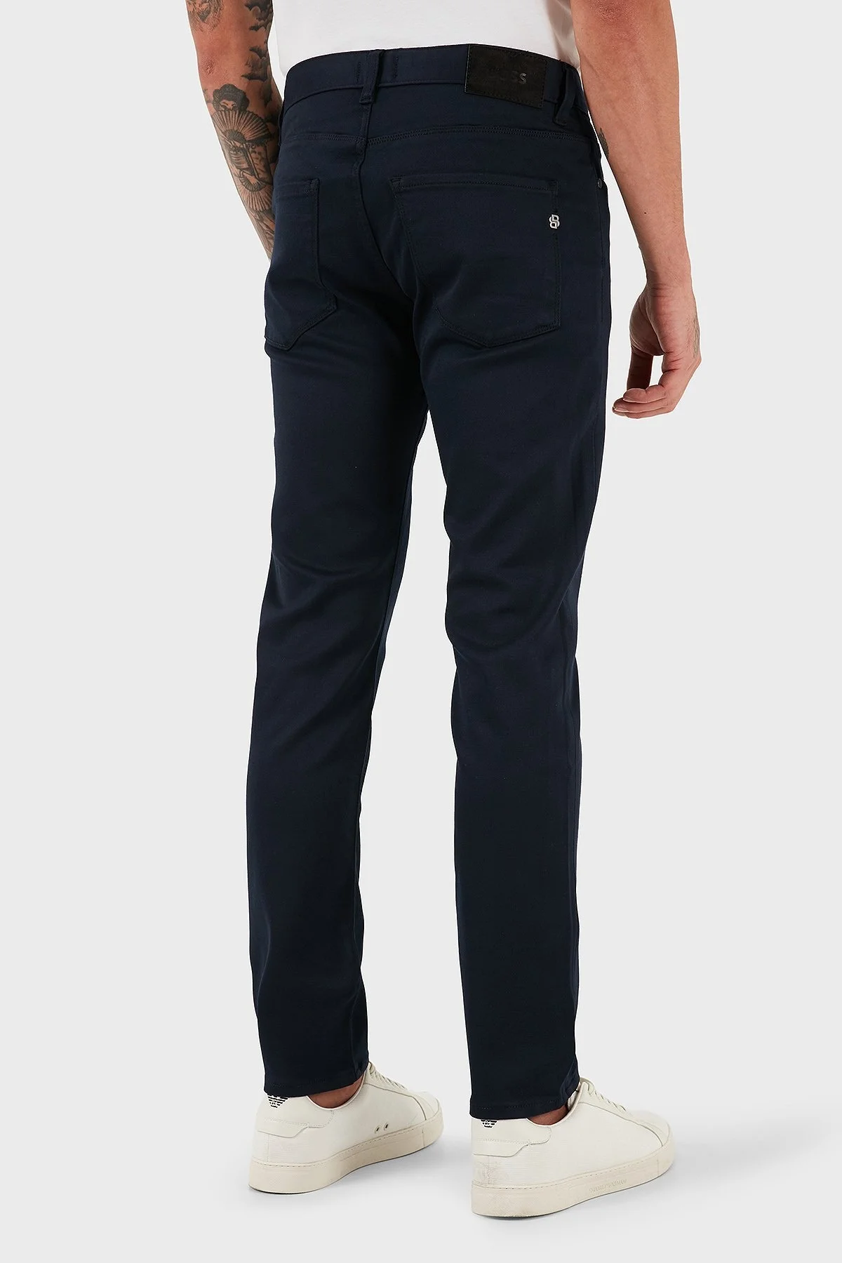 Boss Slim Fit Normal Bel Düz Paça Jeans Erkek Kot Pantolon 50550942 404 LACİVERT - 3