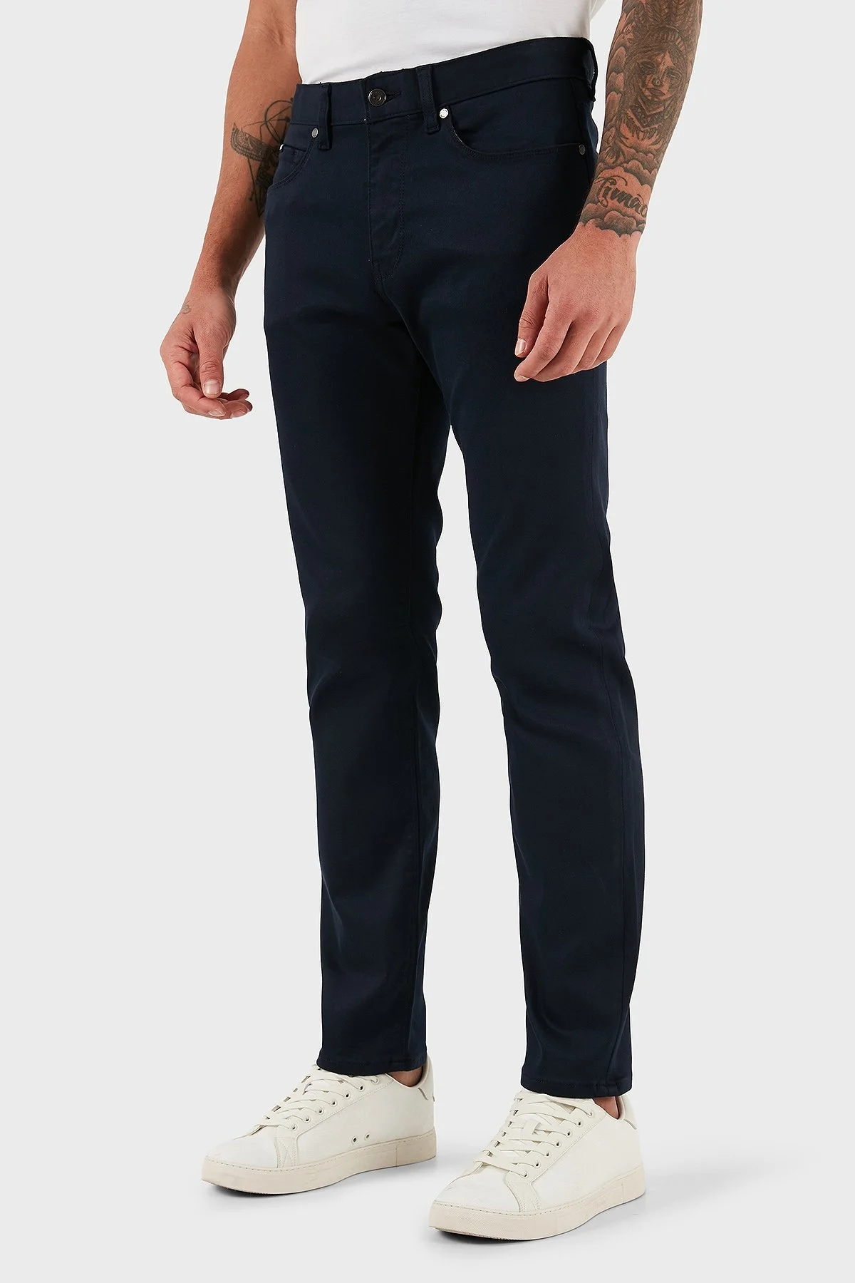 Boss Slim Fit Normal Bel Düz Paça Jeans Erkek Kot Pantolon 50550942 404 LACİVERT - 5