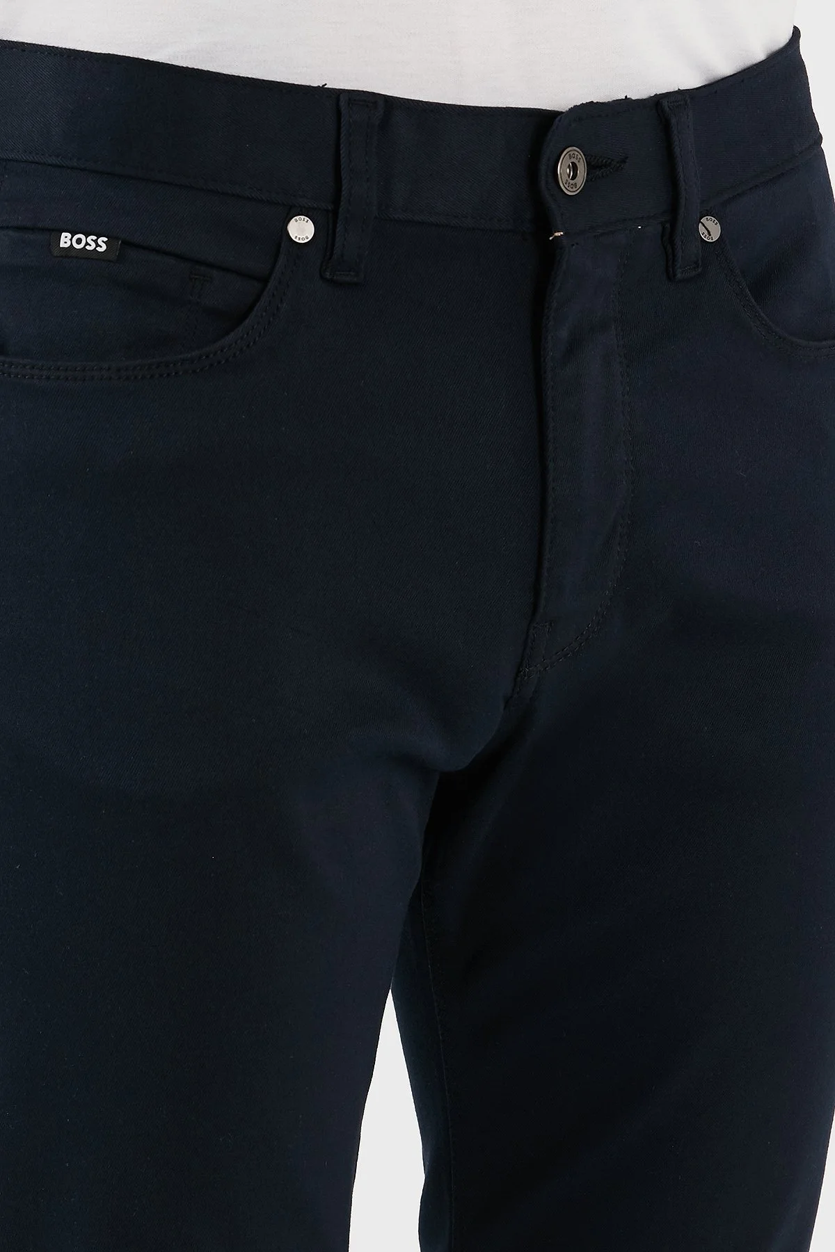 Boss Slim Fit Normal Bel Düz Paça Jeans Erkek Kot Pantolon 50550942 404 LACİVERT - 6