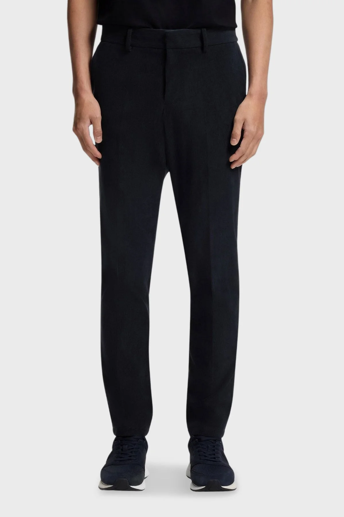 Boss Slim Fit Normal Bel Düz Paça Kadife Erkek Pantolon 50551683 404 LACİVERT - 1