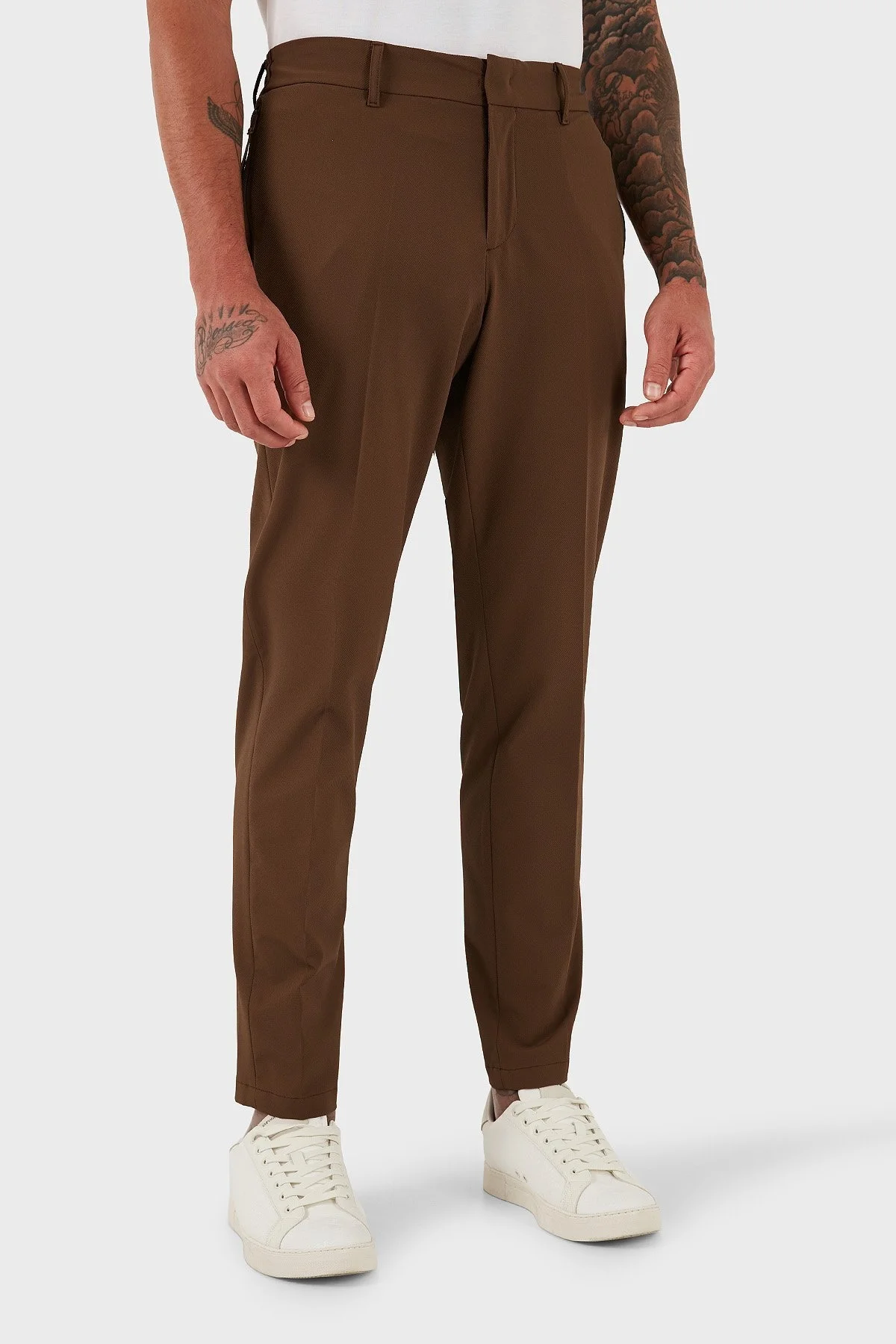 Boss Slim Fit Normal Bel Düz Paça Kumaş Erkek Pantolon 50543570 217 KAHVE - 2