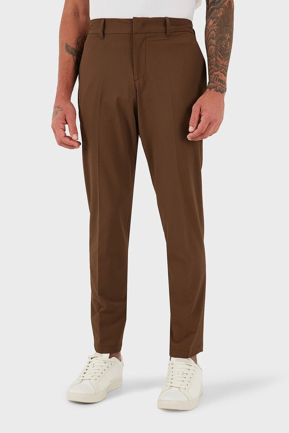 Boss Slim Fit Normal Bel Düz Paça Kumaş Erkek Pantolon 50543570 217 KAHVE - 3