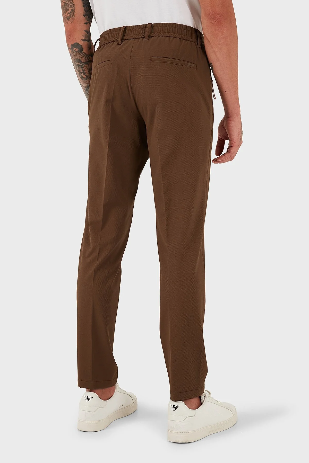 Boss Slim Fit Normal Bel Düz Paça Kumaş Erkek Pantolon 50543570 217 KAHVE - 5