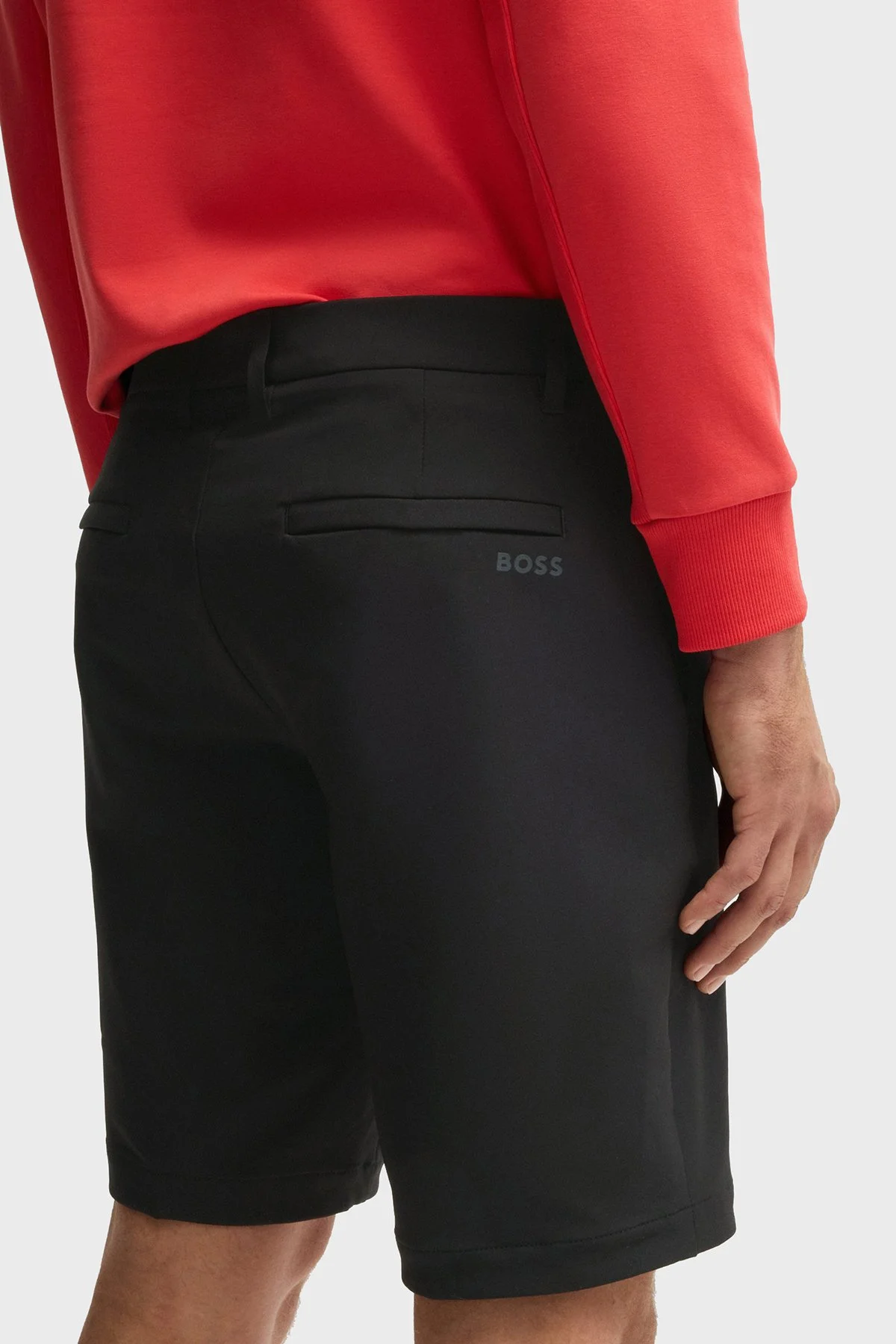 Boss Slim Fit Normal Bel Logolu Erkek Short 50540337 001 SİYAH - 4