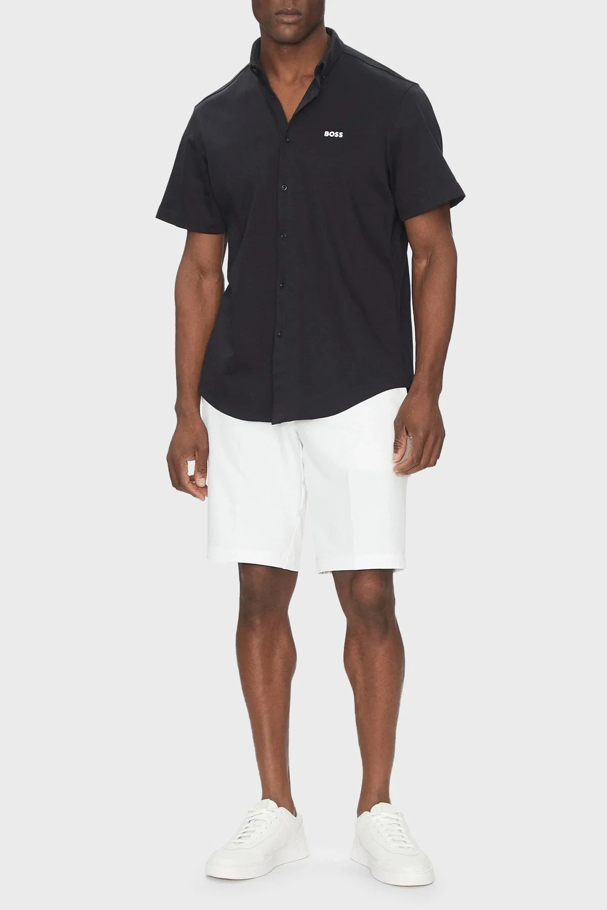 Boss Slim Fit Normal Bel Logolu Erkek Short 50540337 100 BEYAZ - 2