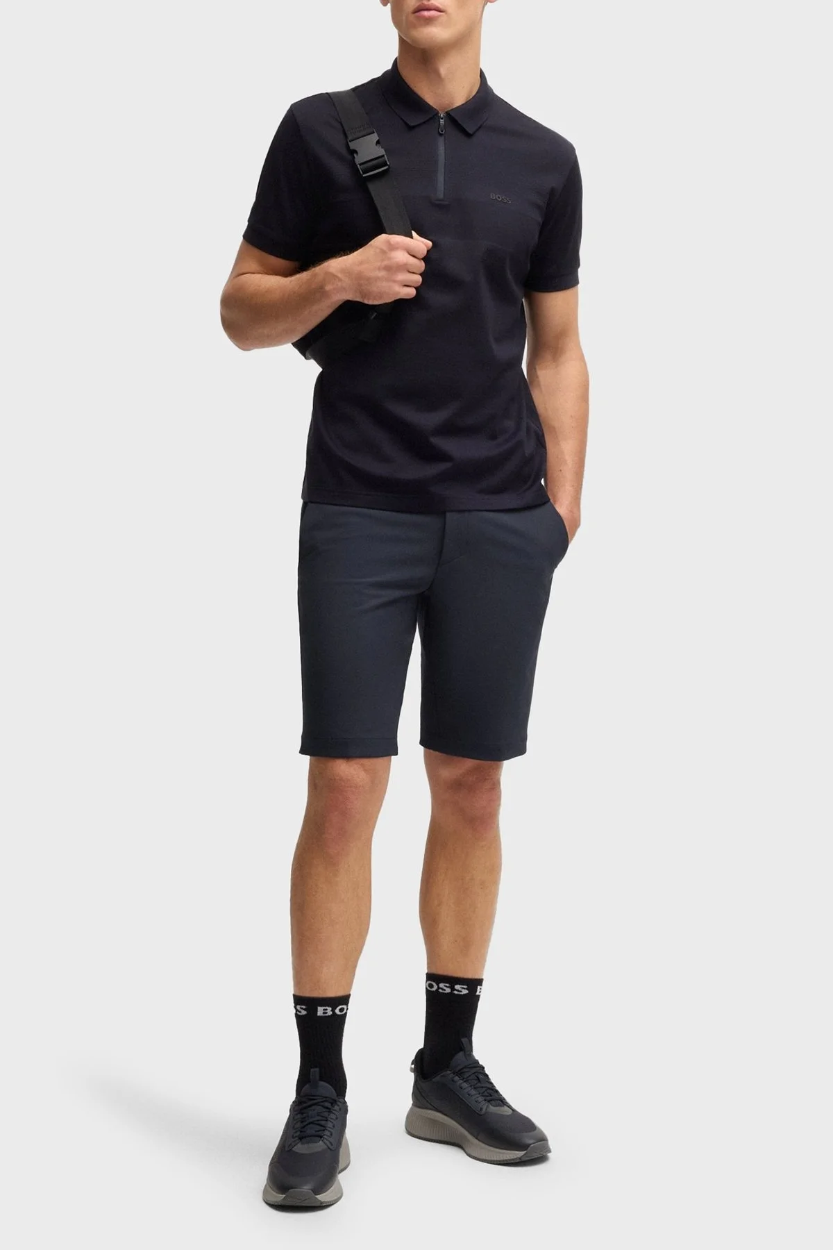 Boss Slim Fit Normal Bel Logolu Erkek Short 50540337 402 LACİVERT - 2