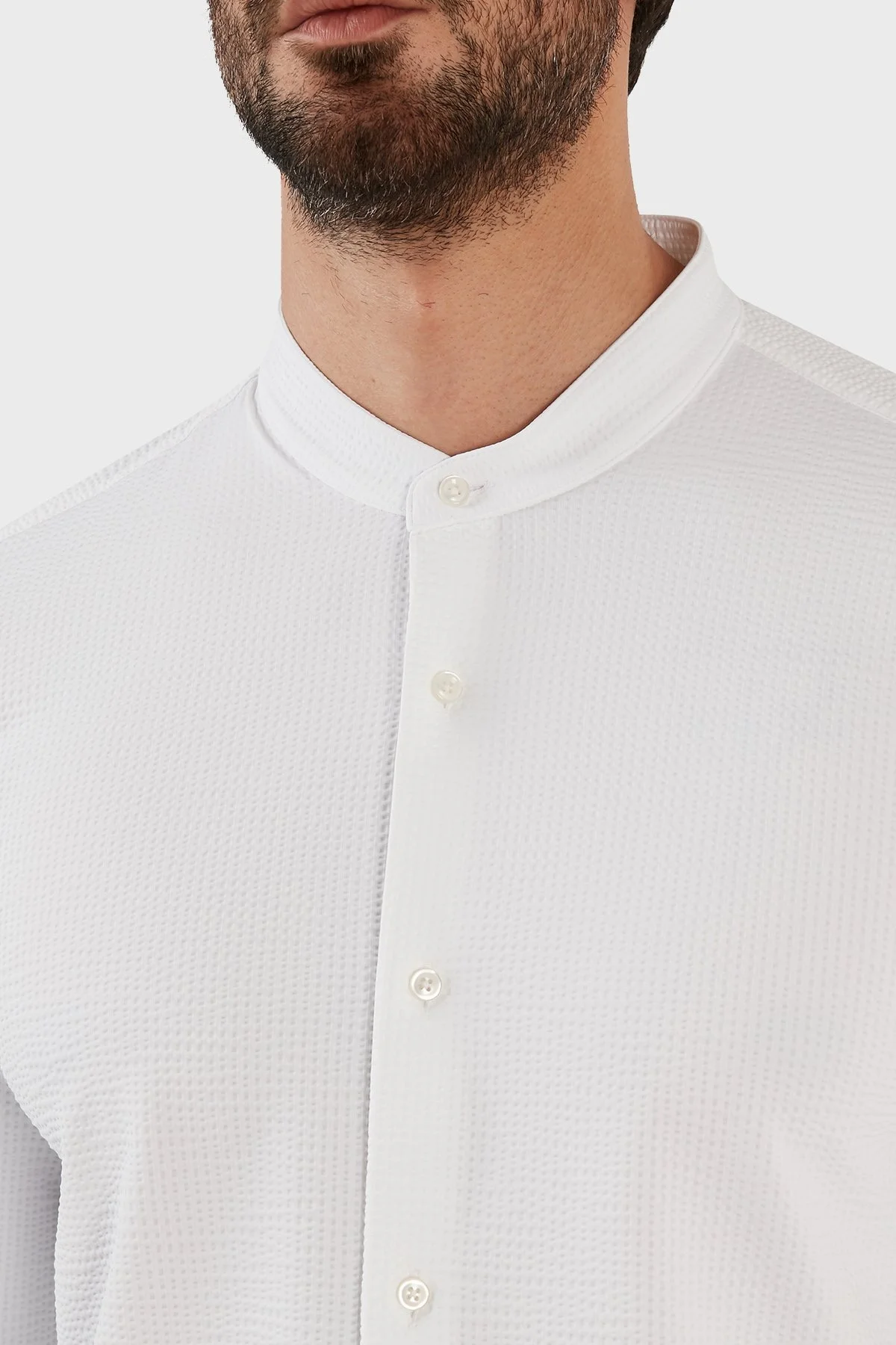 Boss Slim Fit Uzun Kollu Streç Erkek Gömlek 50491730 100 BEYAZ - 5