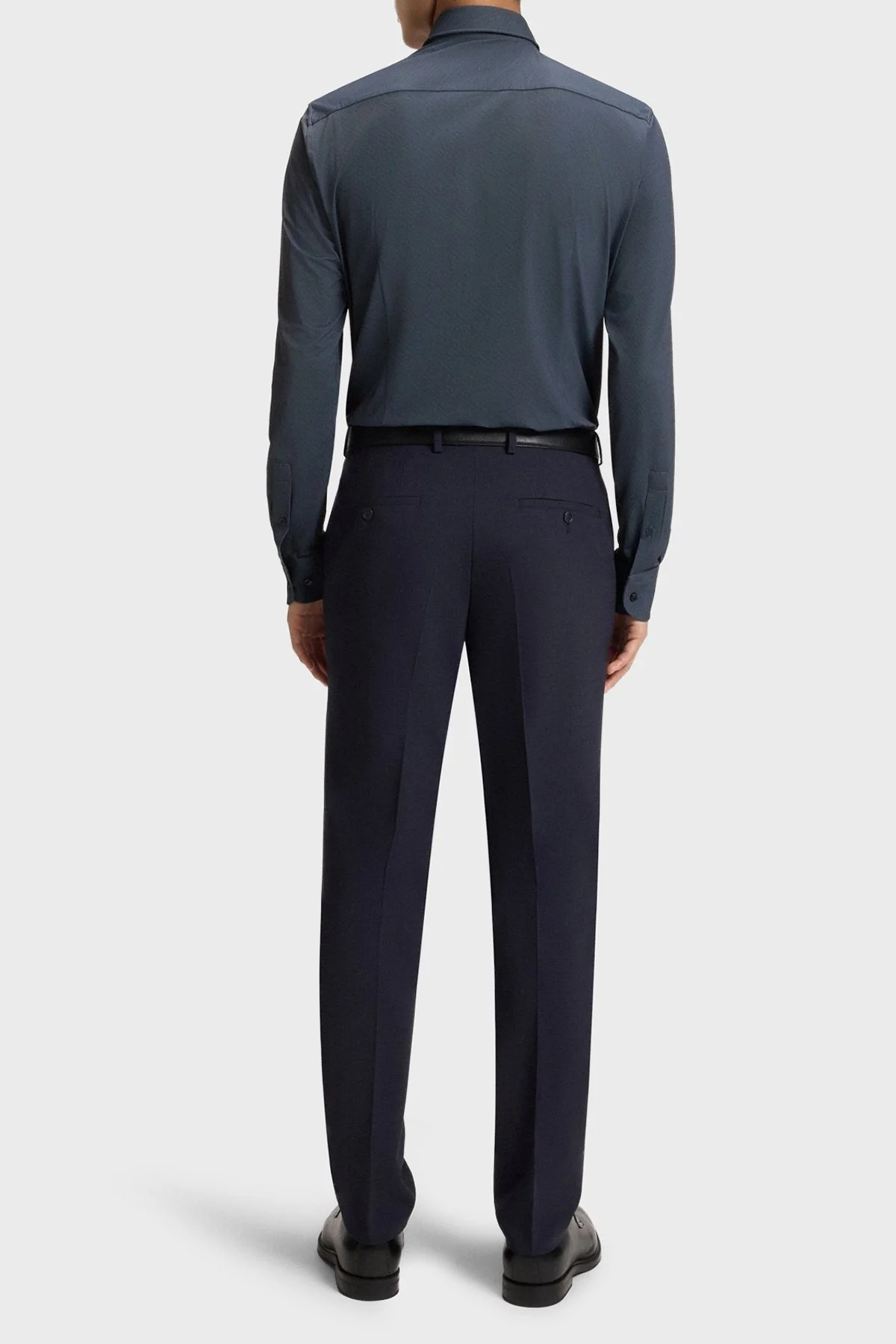 Boss Slim Fit Yaka Uzun Kollu Erkek Gömlek 50545428 404 LACİVERT - 3