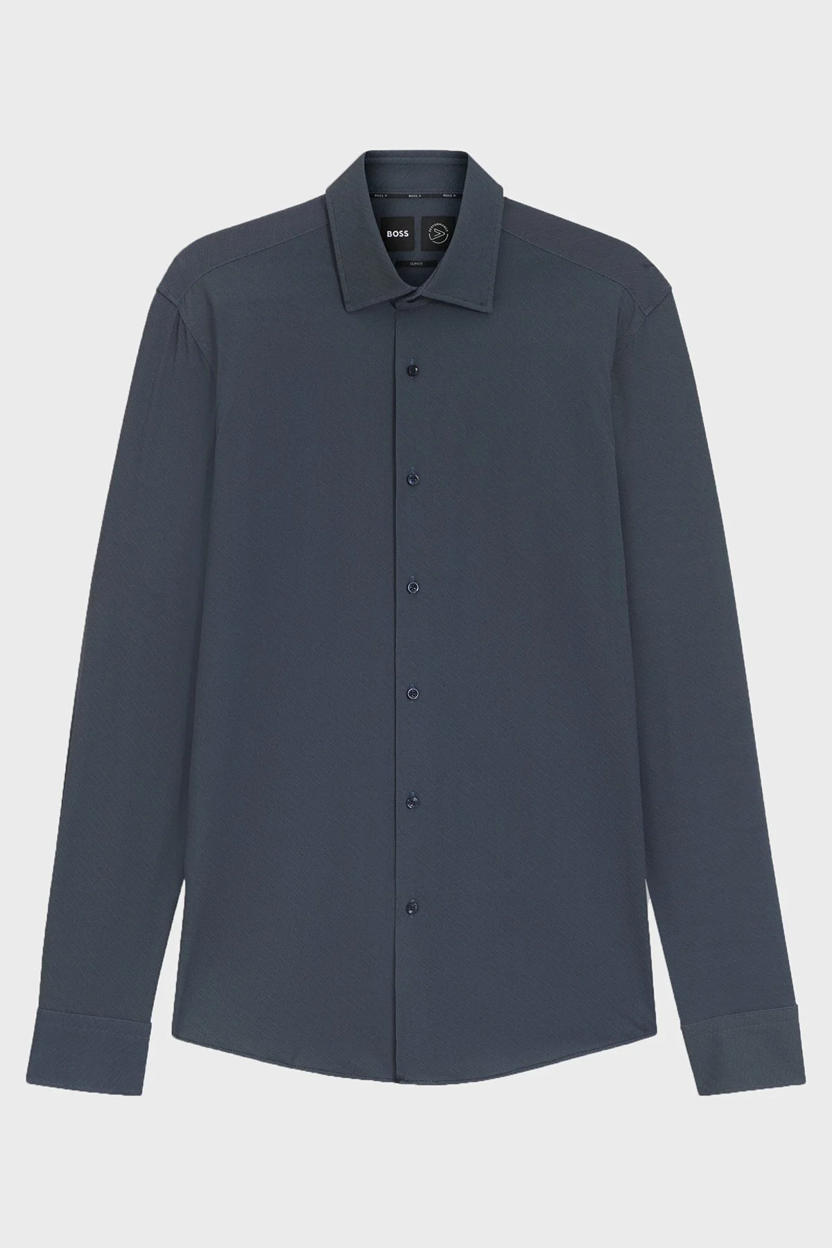 Boss Slim Fit Yaka Uzun Kollu Erkek Gömlek 50545428 404 LACİVERT - 6