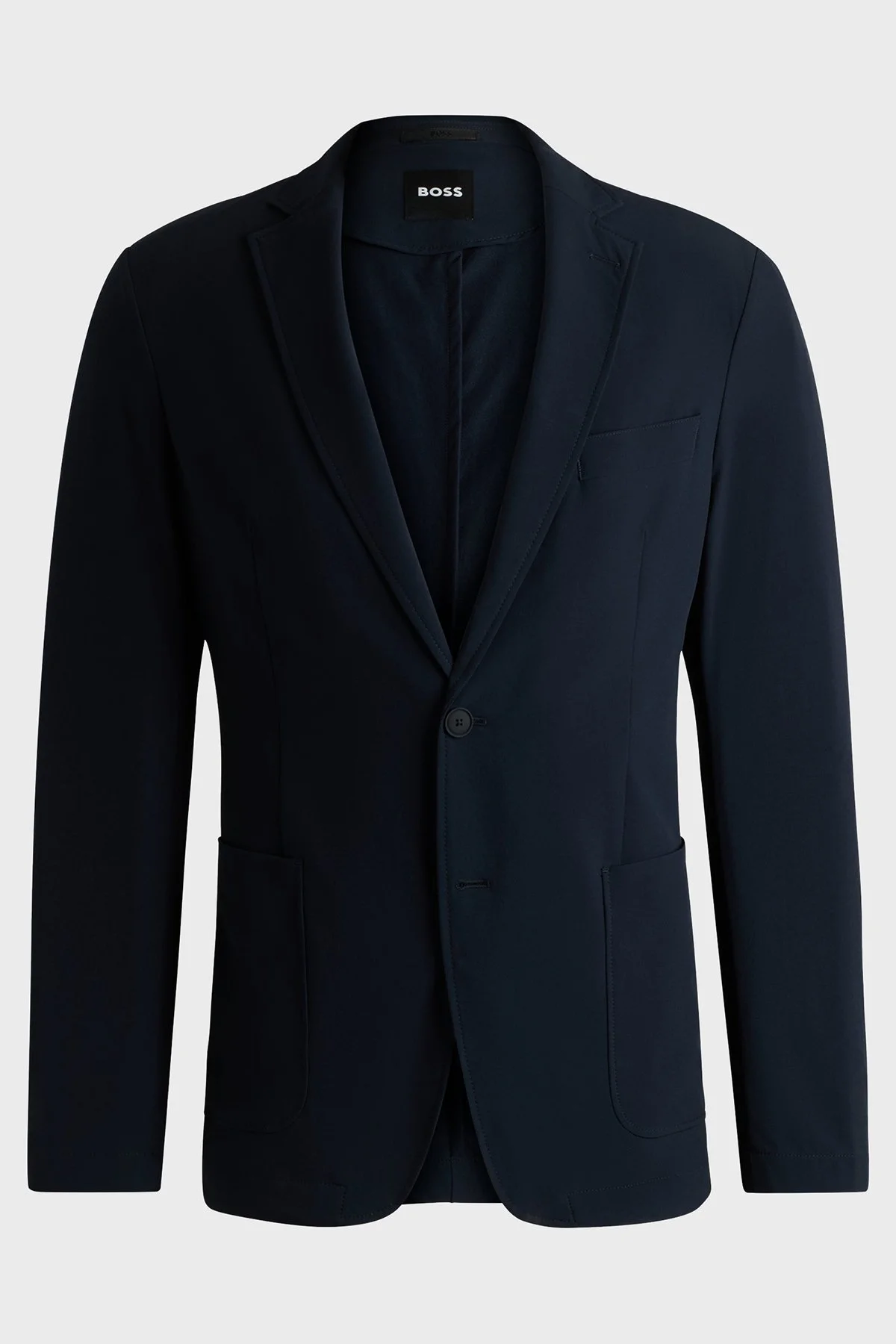 Boss Softshell Kumaş Slim Fit Mono Yaka Klasik Erkek Ceket 50538635 404 LACİVERT - 6