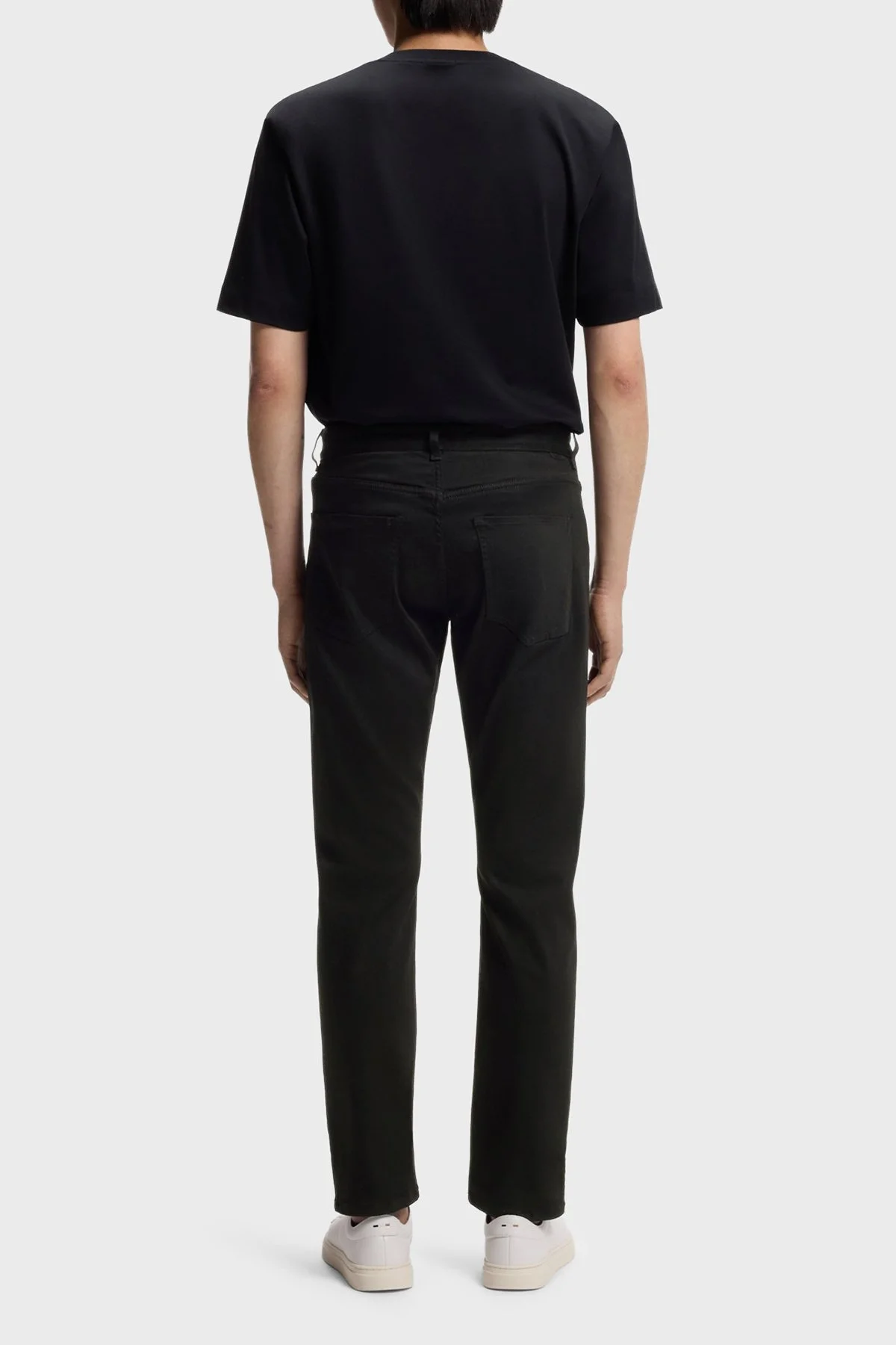 Boss Solmaya Dayanıklı Slim Fit Dar Paça Erkek Kot Pantolon 50553954 001 SİYAH - 3