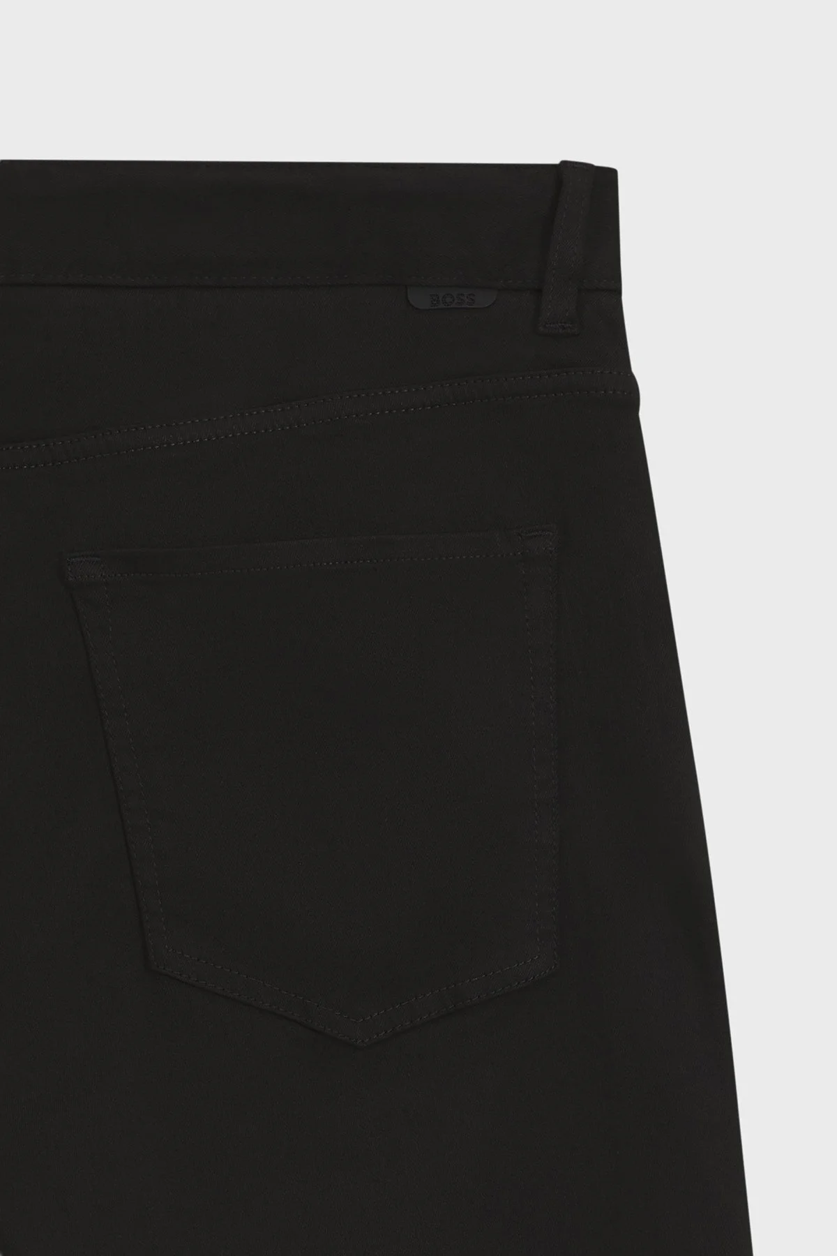Boss Solmaya Dayanıklı Slim Fit Dar Paça Erkek Kot Pantolon 50553954 001 SİYAH - 5