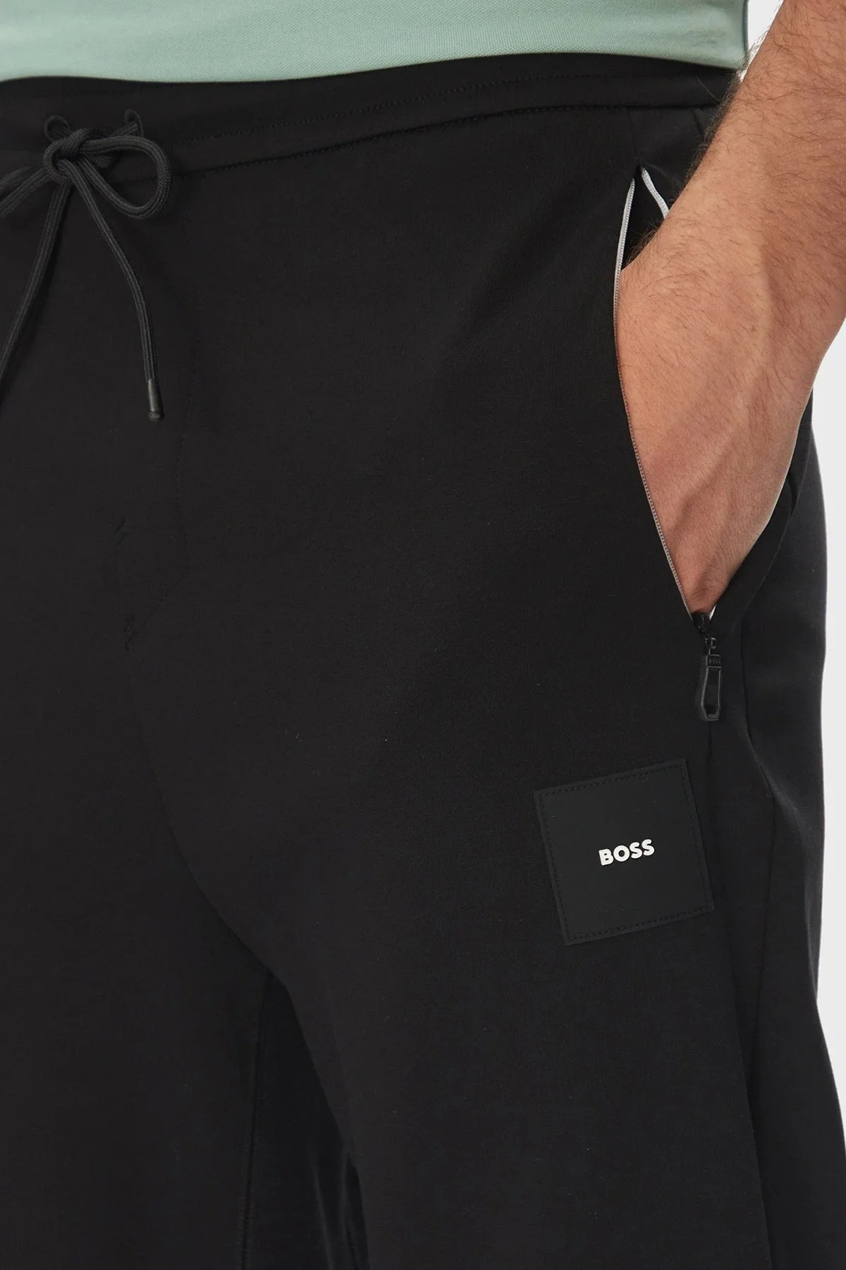 Boss Steç Pamuklu Regular Fit Normal Bel Ribanalı Paça Jogger Erkek Pantolon 50537198 001 SİYAH - 9