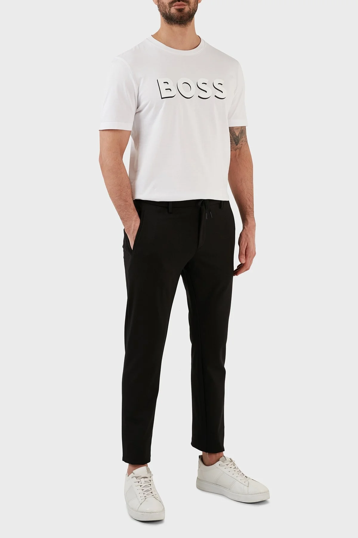 Boss Streç Jarse Normal Bel Slim Fit Chino Erkek Pantolon 50484040 001 SİYAH - 1