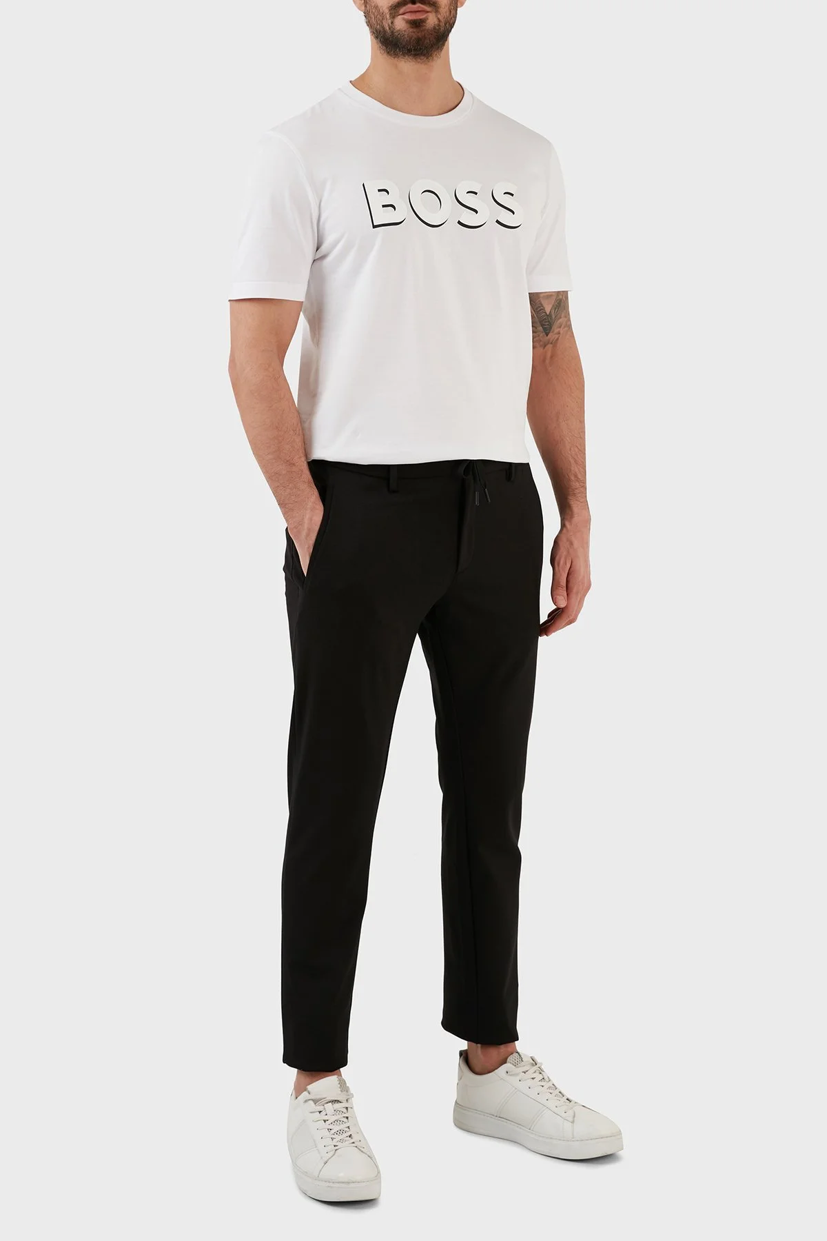 Boss Streç Jarse Normal Bel Slim Fit Chino Erkek Pantolon 50484040 001 SİYAH - 1