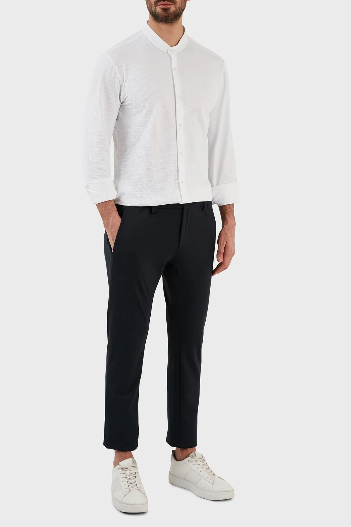 Boss Streç Jarse Normal Bel Slim Fit Chino Erkek Pantolon 50484040 402 LACİVERT - 1