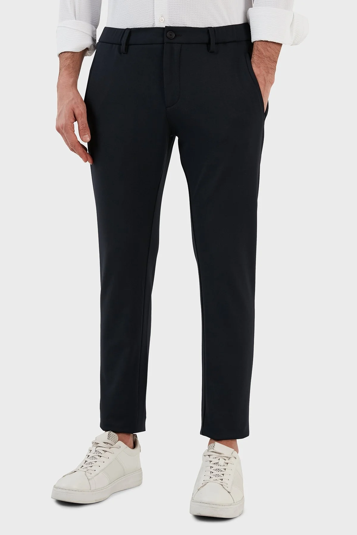 Boss Streç Jarse Normal Bel Slim Fit Chino Erkek Pantolon 50484040 402 LACİVERT - 2