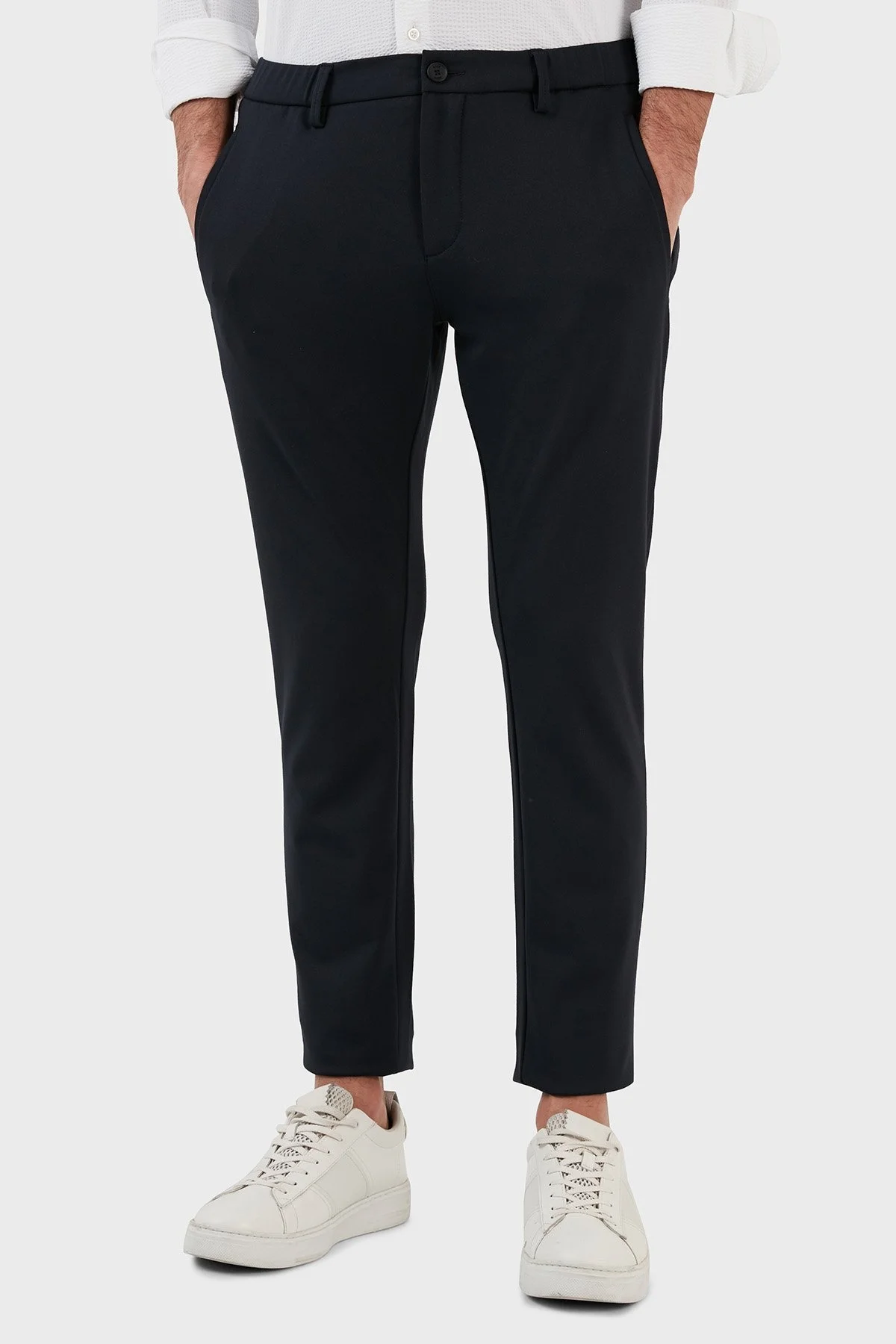 Boss Streç Jarse Normal Bel Slim Fit Chino Erkek Pantolon 50484040 402 LACİVERT - 3