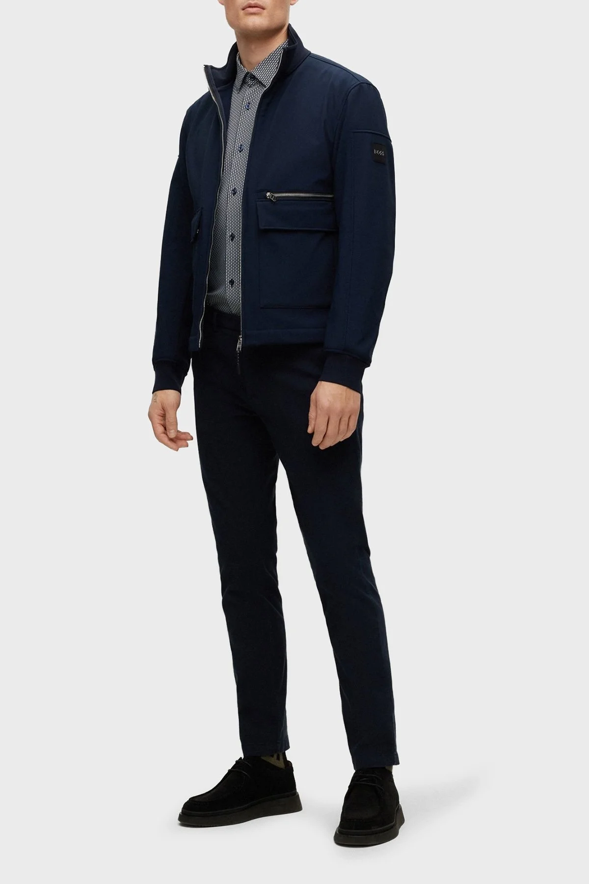 Boss Streç Jarse Slim Fit Erkek Gömlek 50490357 404 LACİVERT - 3