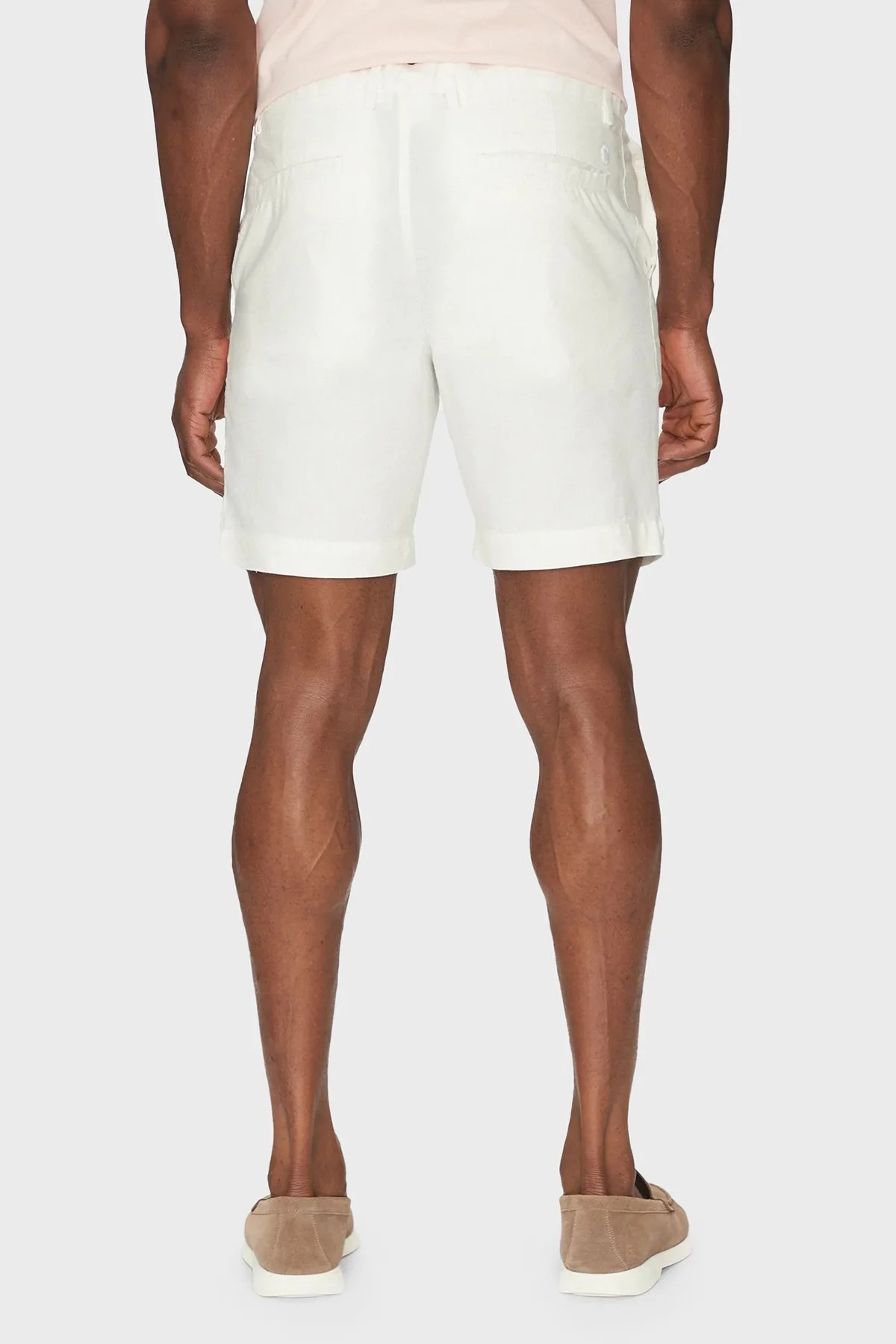 Boss Streç Keten Karışımlı Regular Fit Normal Bel Erkek Short 50538016 100 BEYAZ - 3