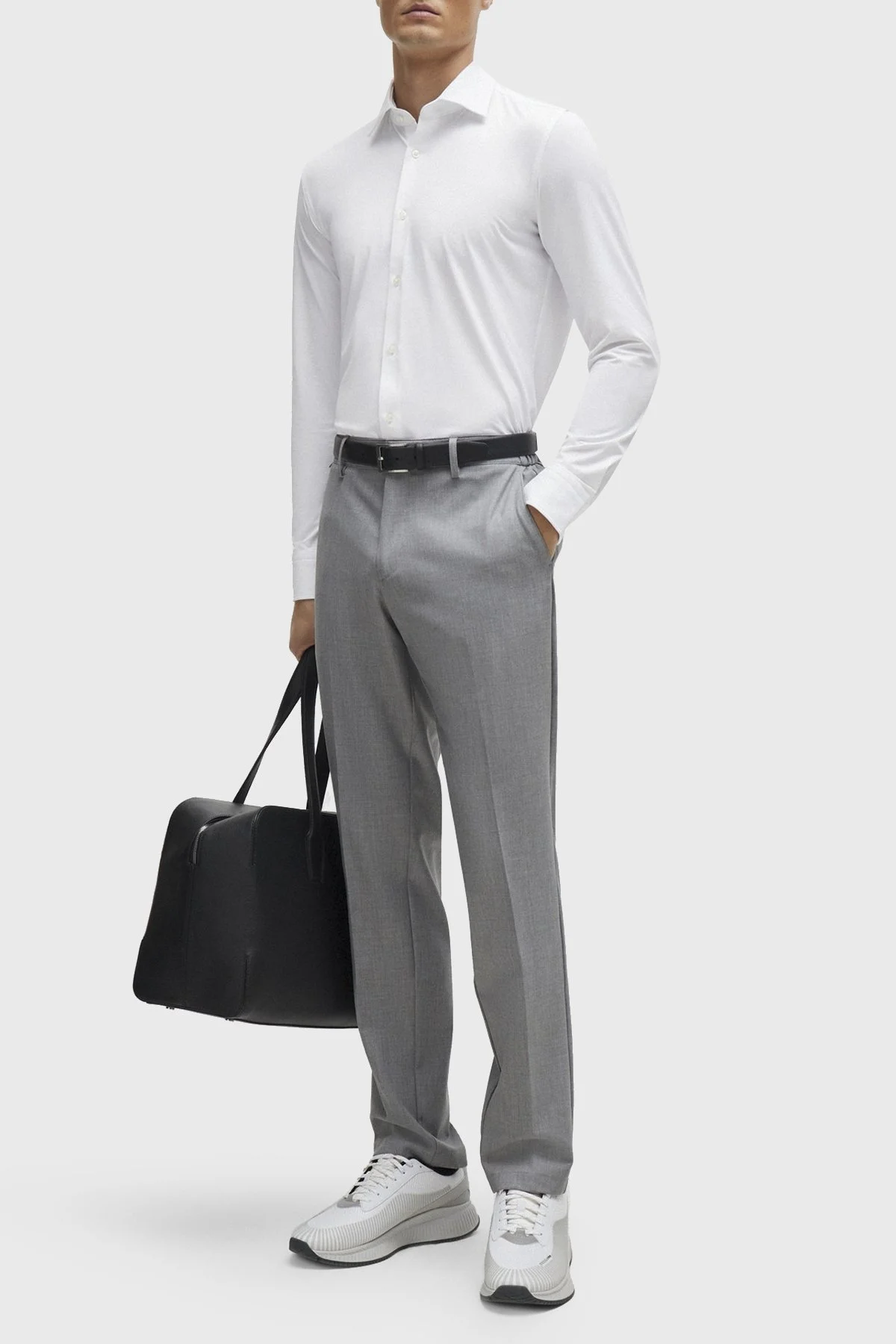 Boss Streç Kumaş Slim Fit Erkek Pantolon 50508198 041 GRİ - 2