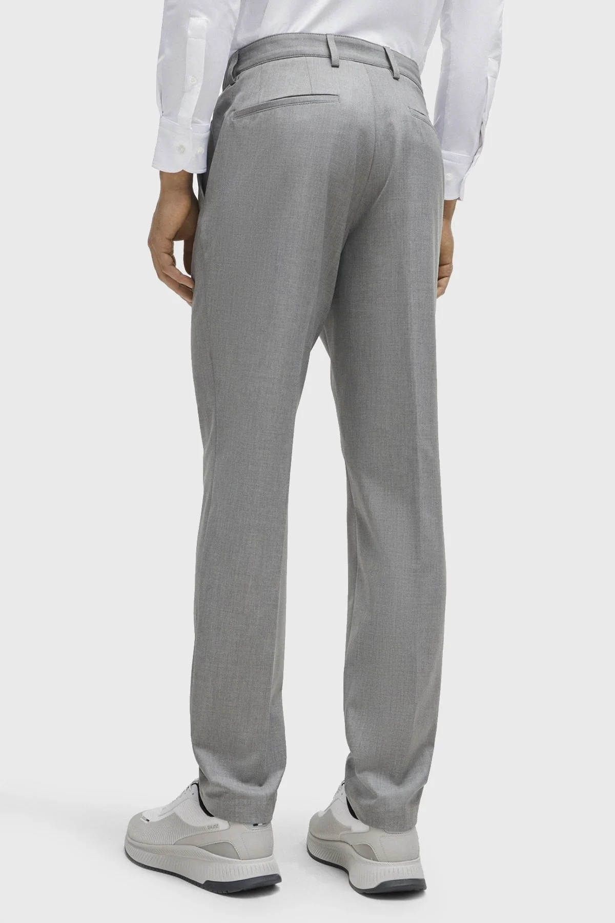 Boss Streç Kumaş Slim Fit Erkek Pantolon 50508198 041 GRİ - 3