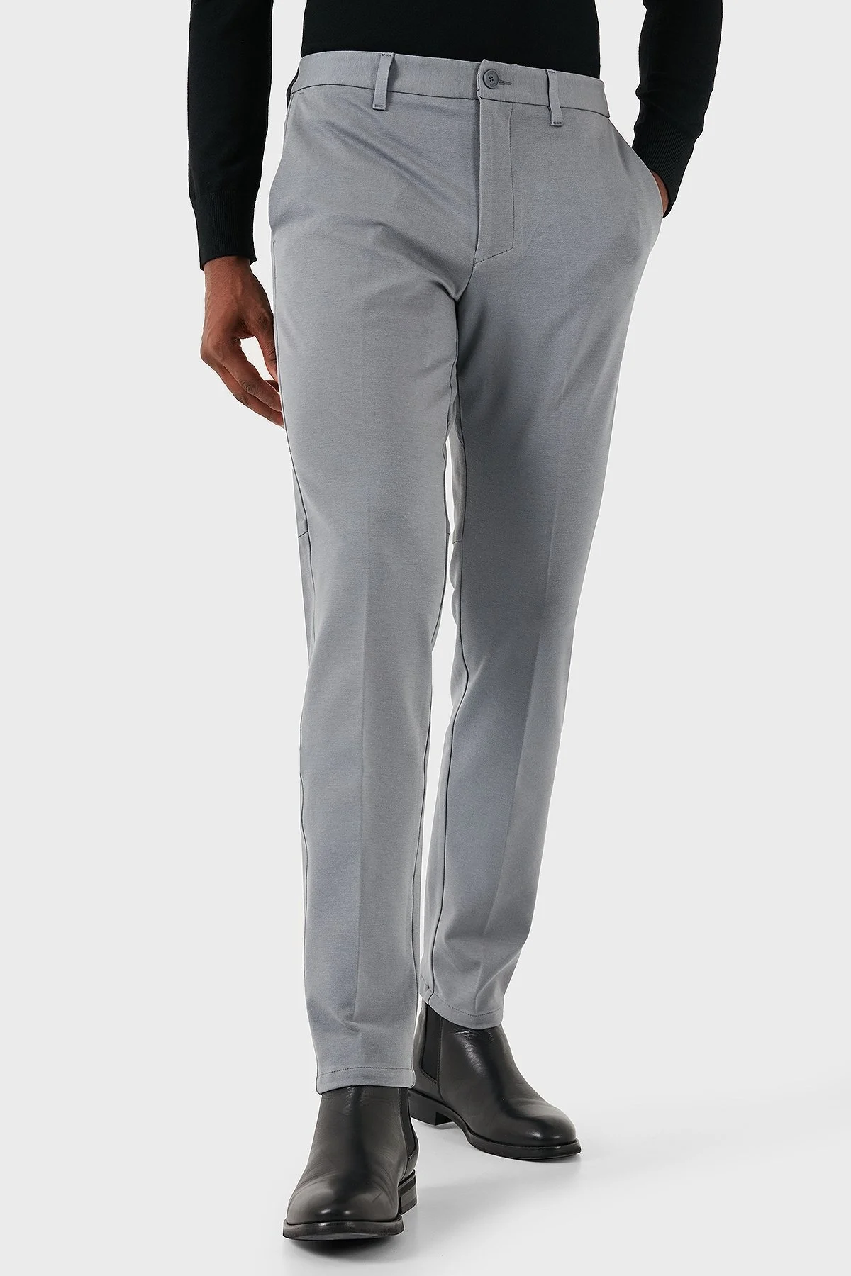 Boss Streç Kumaş Slim Fit Erkek Pantolon 50513436 251 GRİ - 6