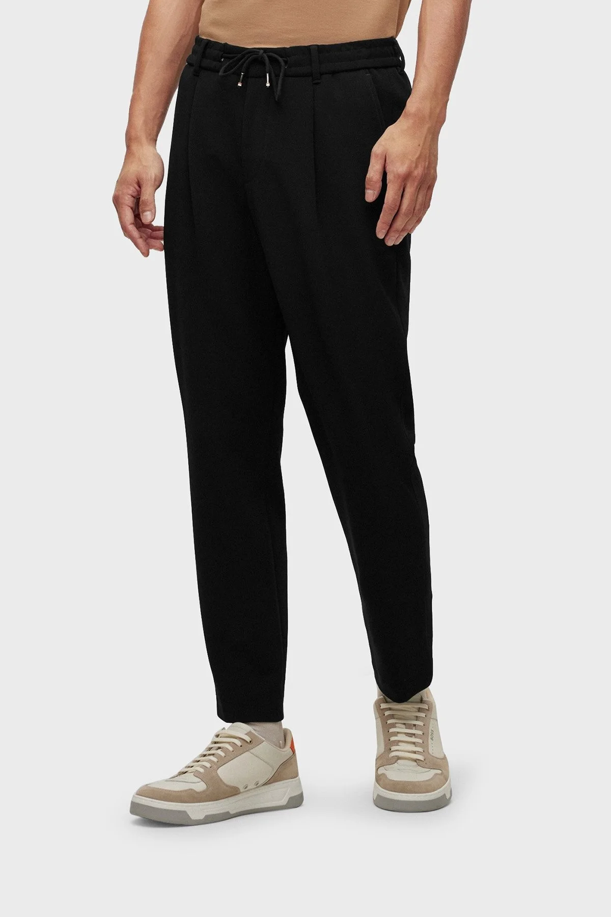 Boss C-Perin Streç Kumaşlı Relaxed Fit Düz Paça Erkek Pantolon 50489380 001 SİYAH - 1