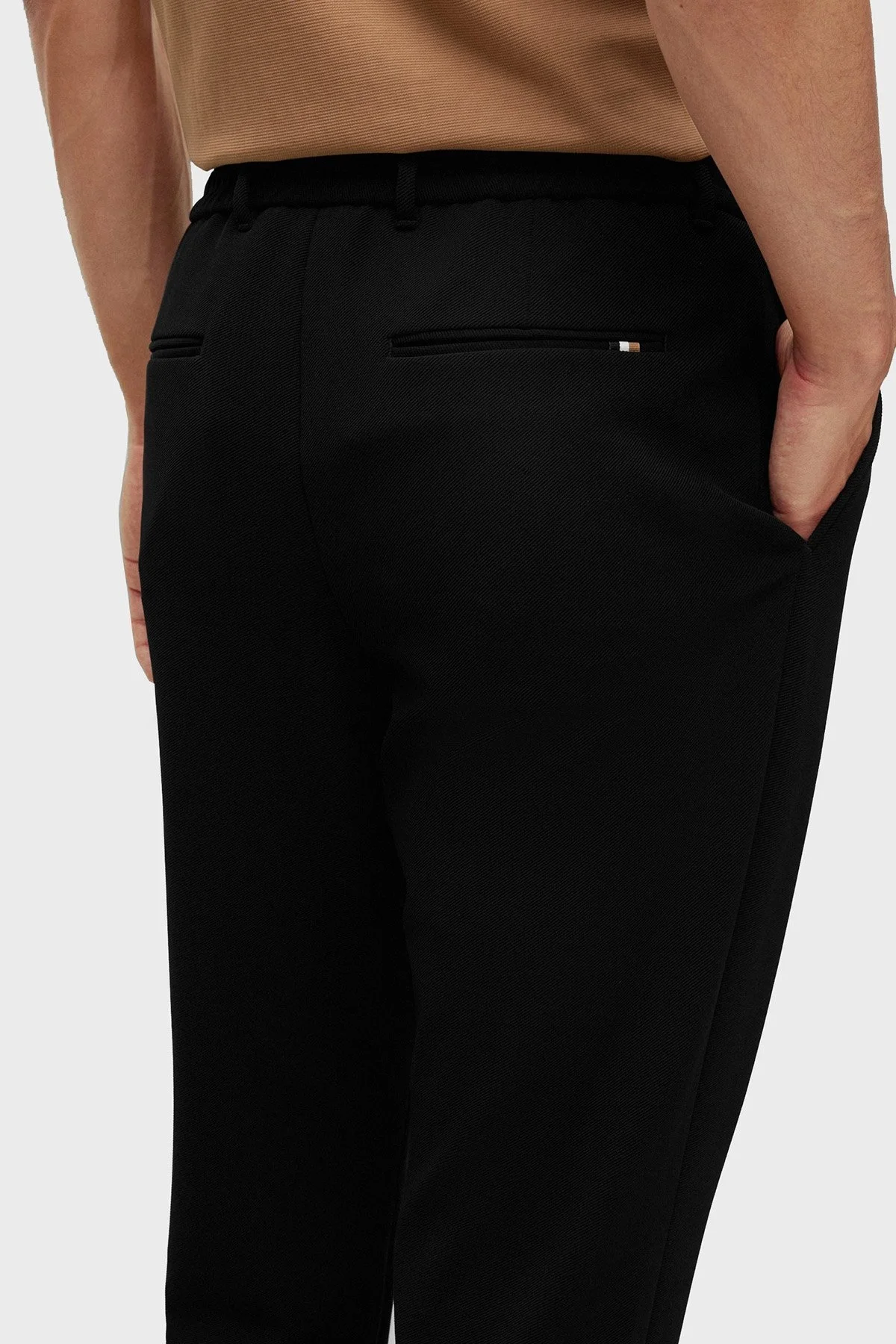 Boss C-Perin Streç Kumaşlı Relaxed Fit Düz Paça Erkek Pantolon 50489380 001 SİYAH - 4