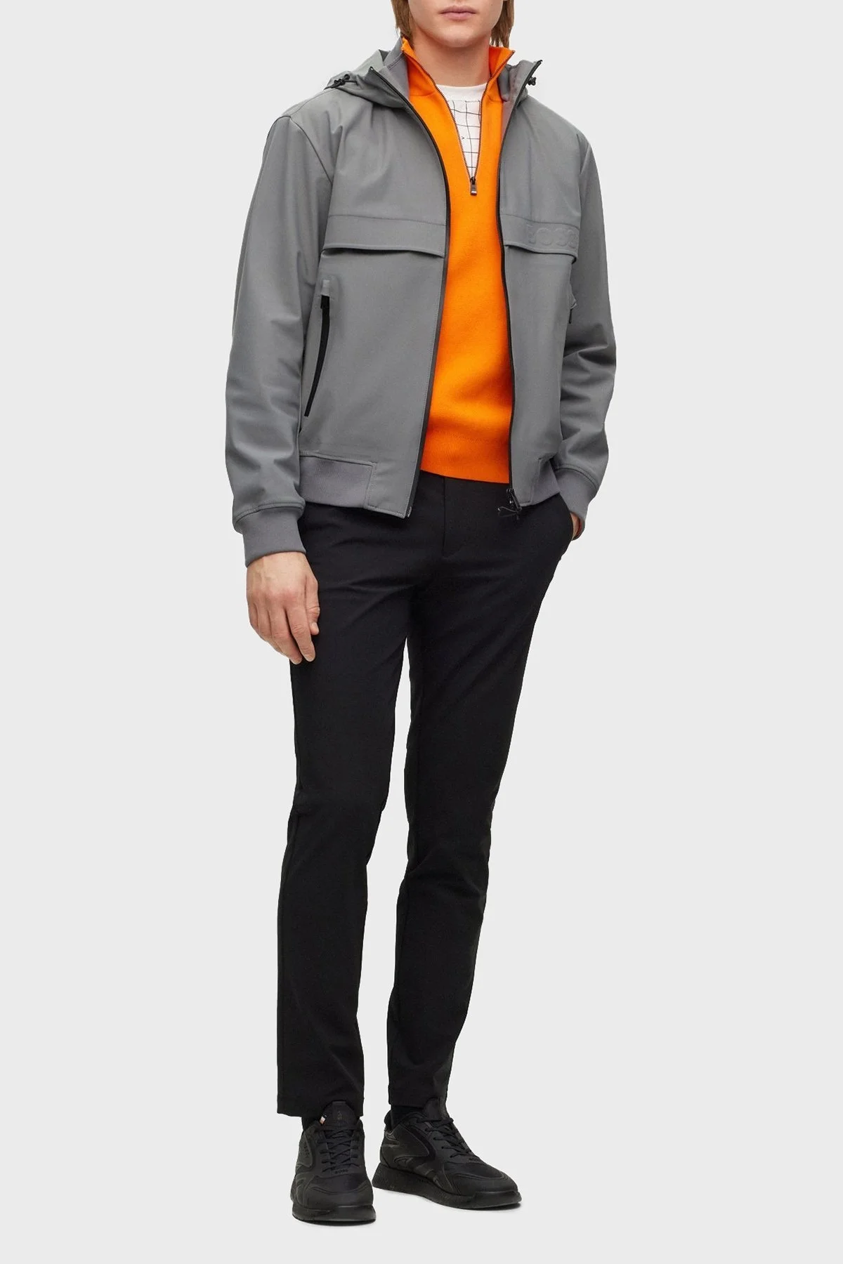 Boss Streç Kumaştan Normal Bel Slim Fit Cepli Erkek Pantolon 50491755 001 SİYAH - 1