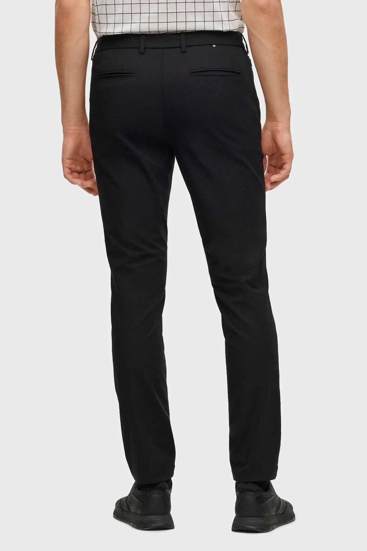 Boss Streç Kumaştan Normal Bel Slim Fit Cepli Erkek Pantolon 50491755 001 SİYAH - 3