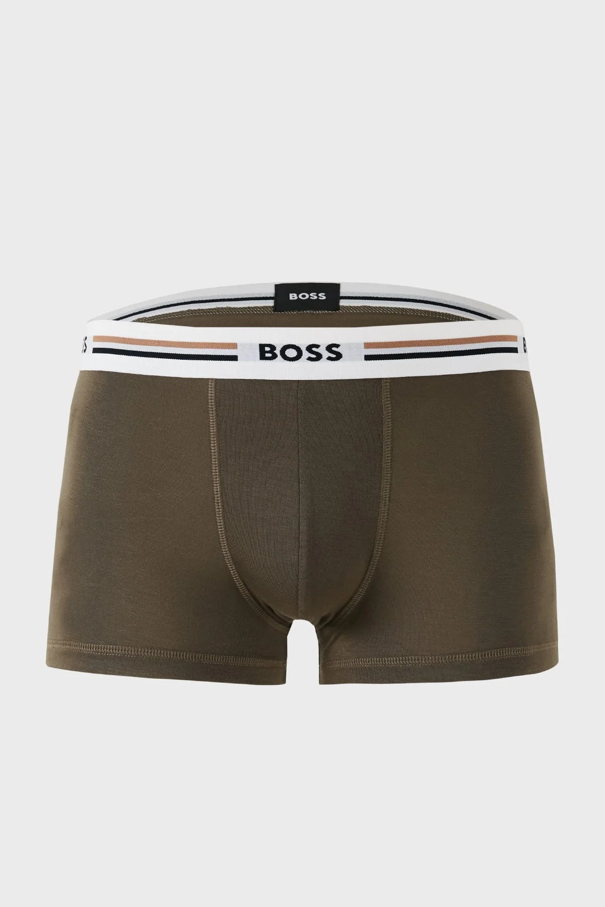 Boss Streç Logo Baskılı 3 Pack Erkek Boxer 50492200 964 Lacivert-Siyah-Haki - 11