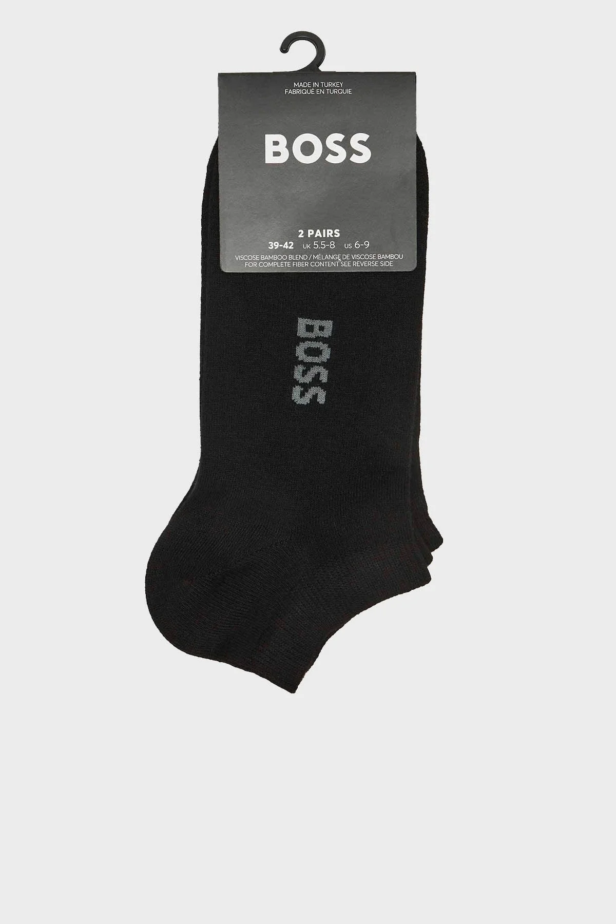 Boss Streç Logolu Bilek Boy Erkek Çorap 50538188 001 SİYAH - 3