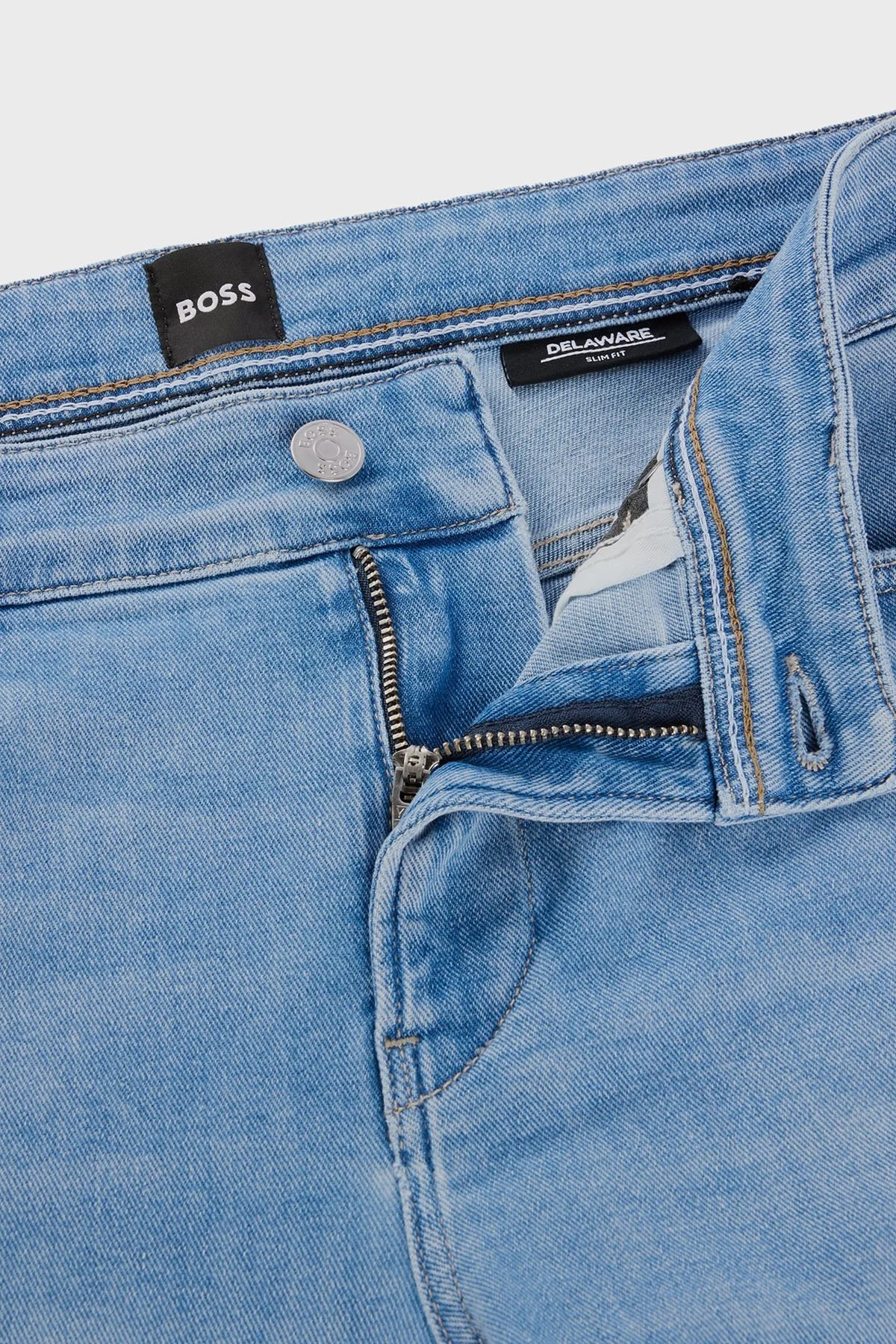 Boss Streç Normal Bel Slim Fit Jeans Erkek Kot Pantolon 50521001 453 MAVİ - 5